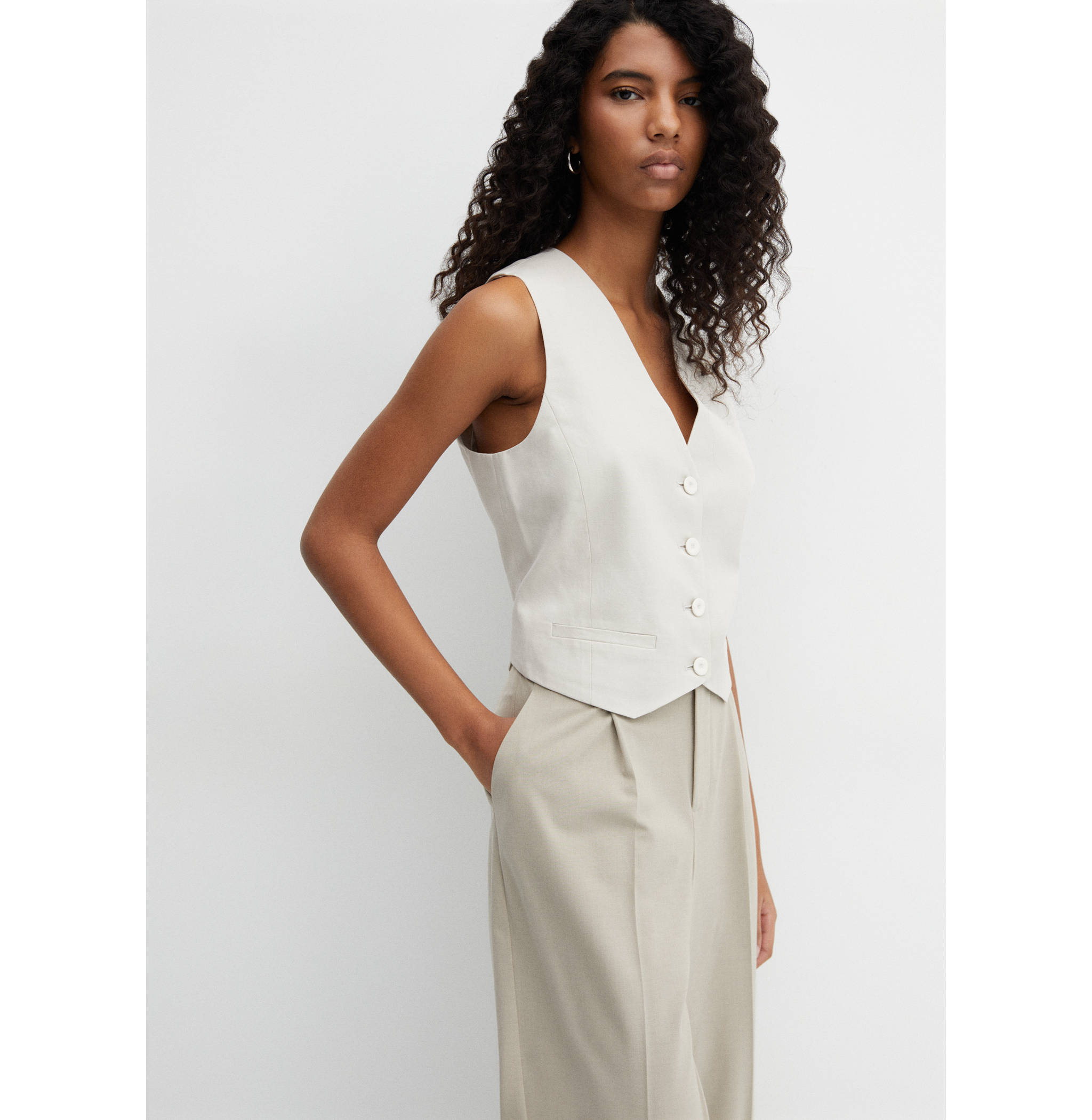 Gilet completo bottoni - Piano medio