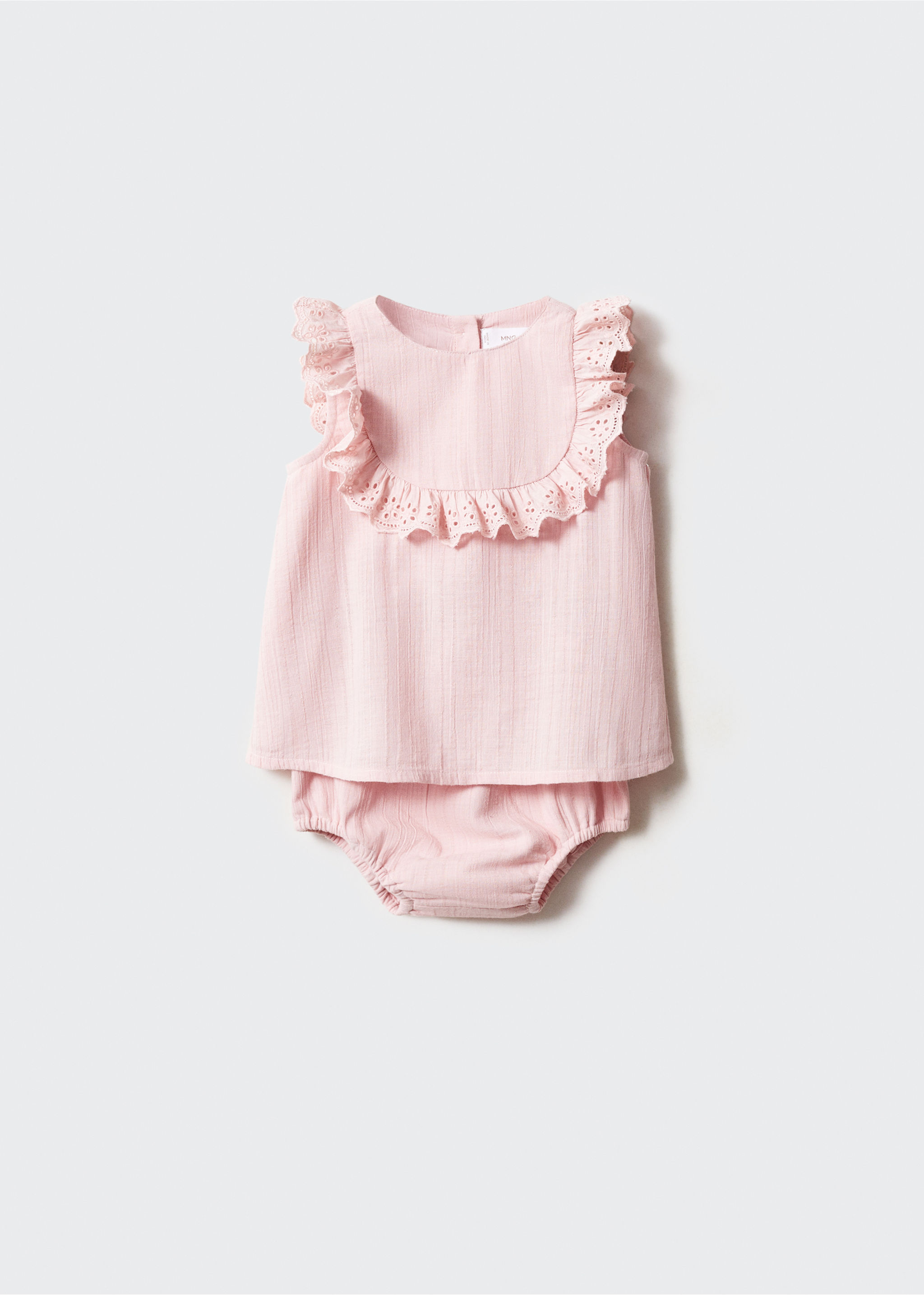 Ruffled cotton frock and dress - Article without model