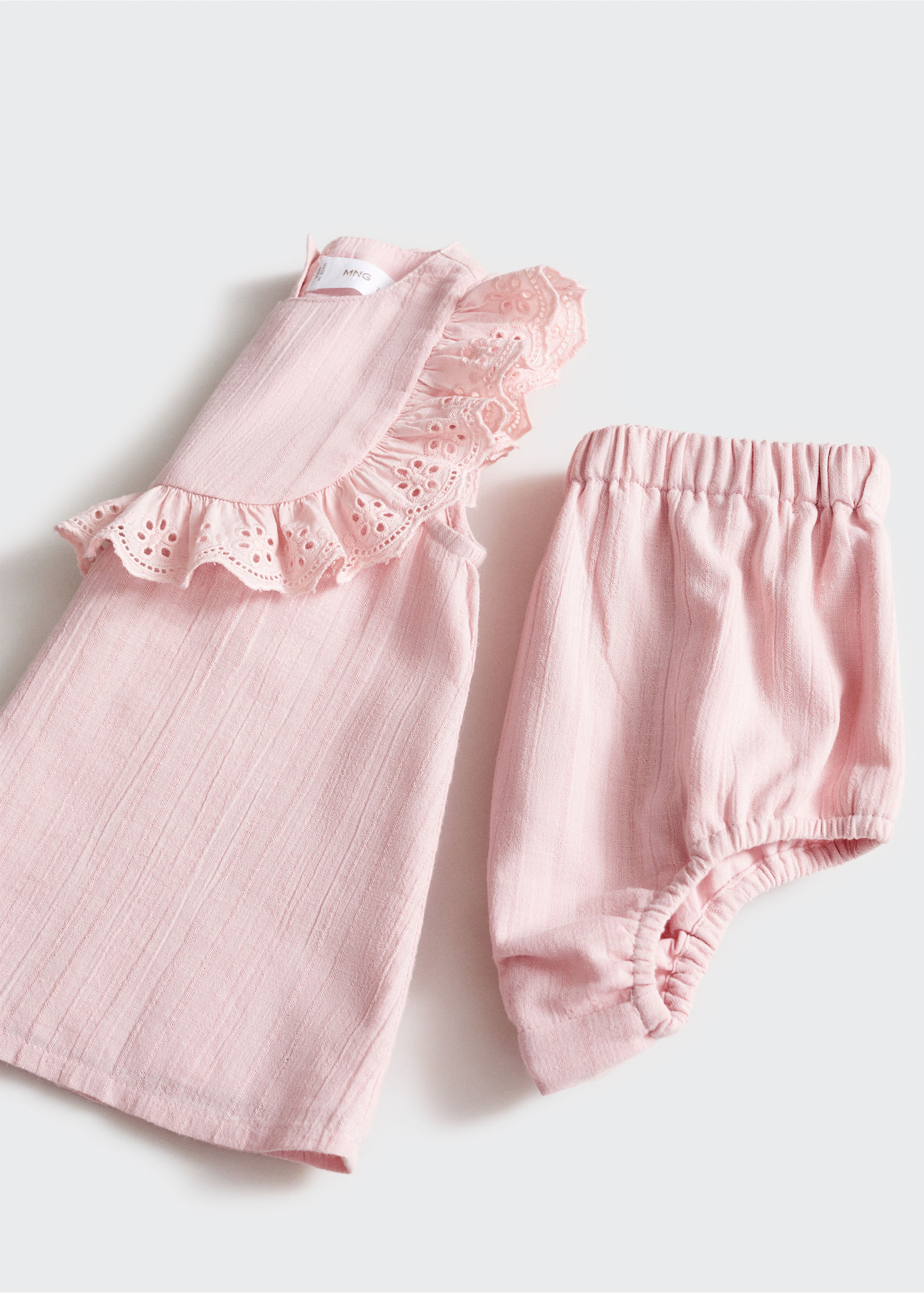Ruffled cotton frock and dress - Details of the article 0