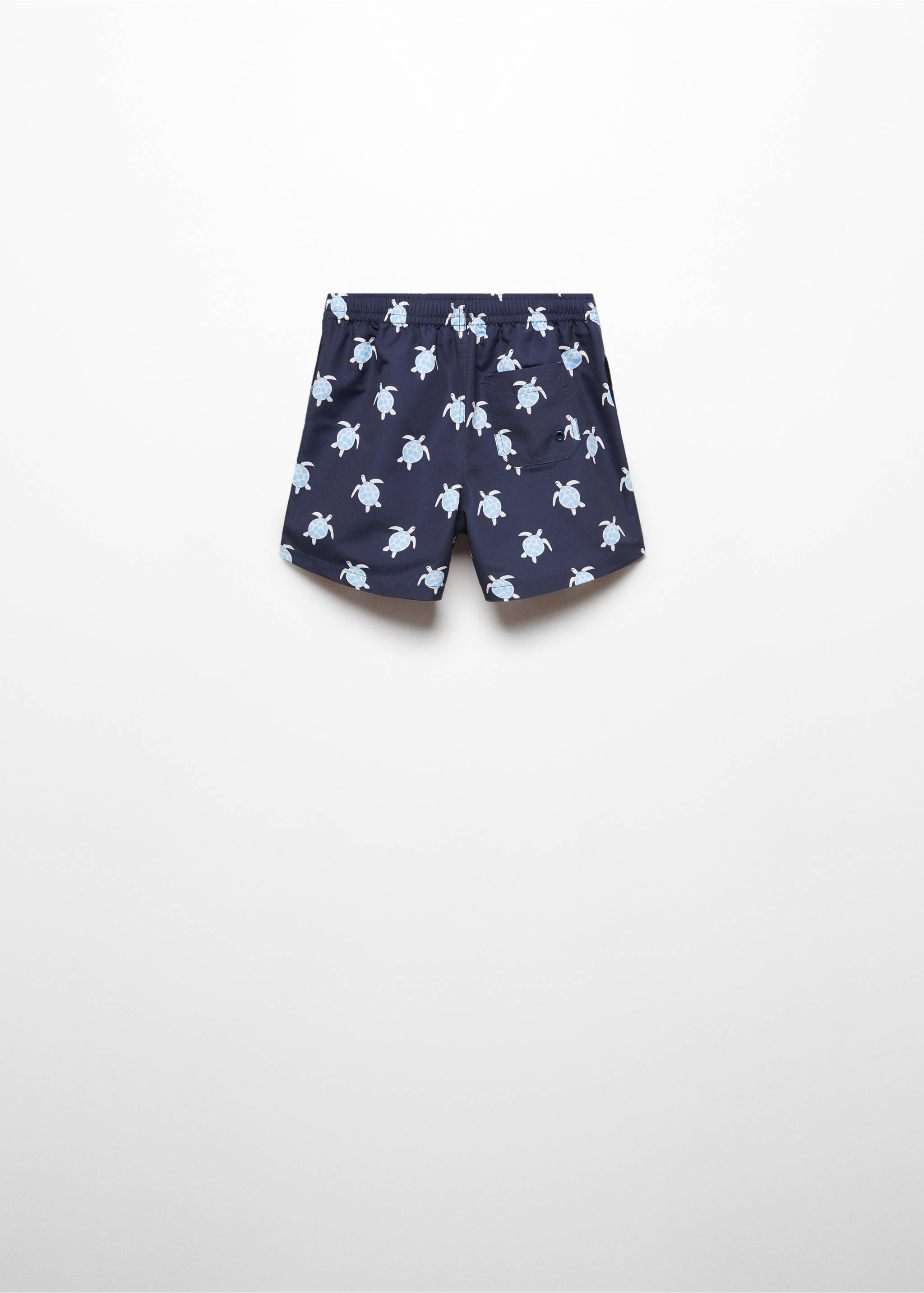 Plavky s potiskem želv - Zadní strana zboží, Námořnická modrá. Ref: 67066339-00.