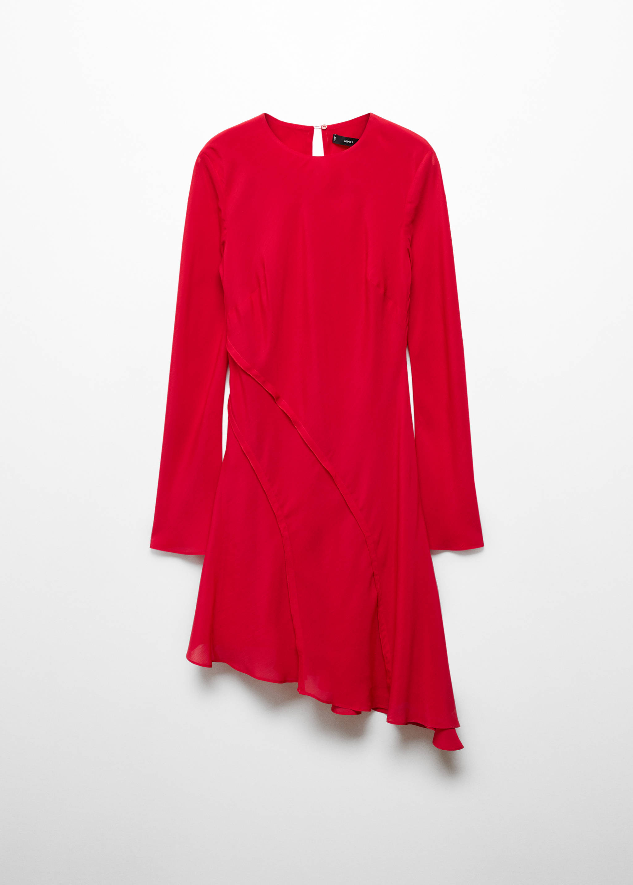 Asymmetrical dress with seam detail - Article without model