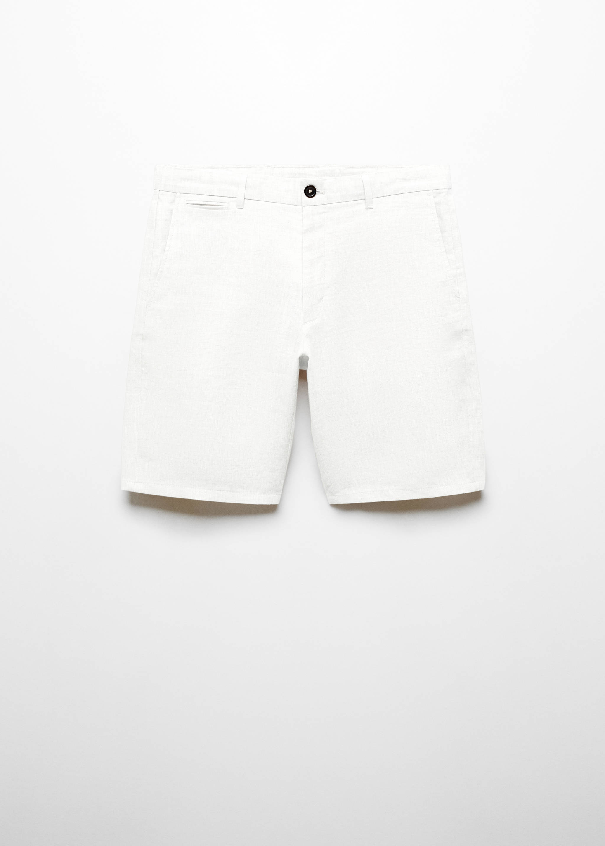 Slim-Fit-Bermudashorts aus 100 % Leinen - Artikel ohne Model