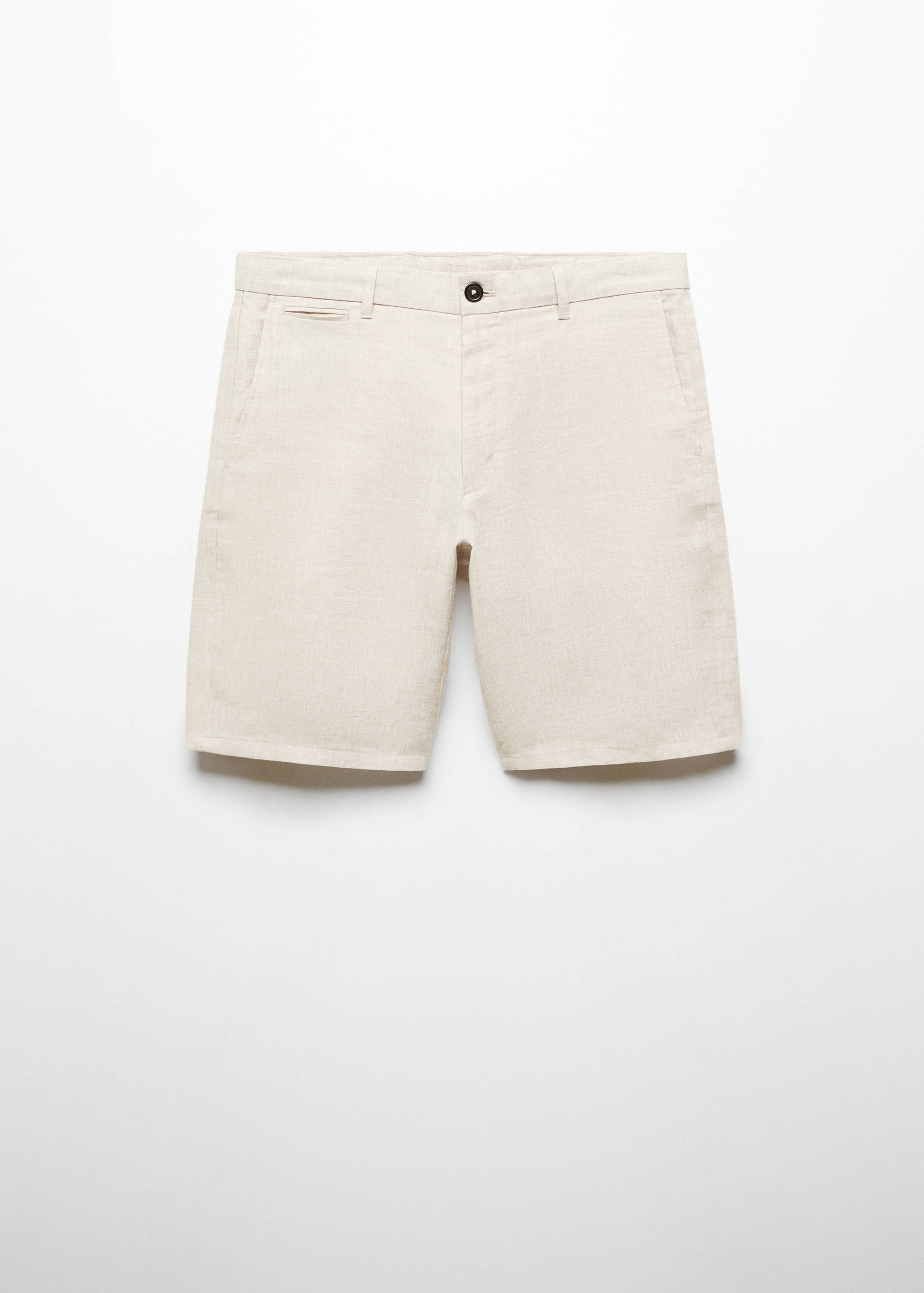 Slim-Fit-Bermudashorts aus 100 % Leinen - Artikel ohne Model