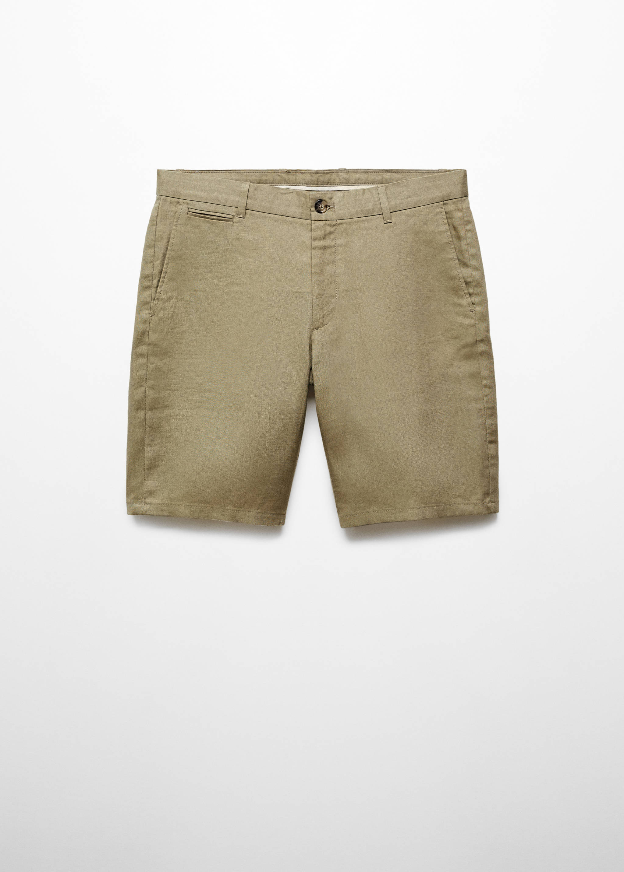 Slim-Fit-Bermudashorts aus 100 % Leinen - Artikel ohne Model