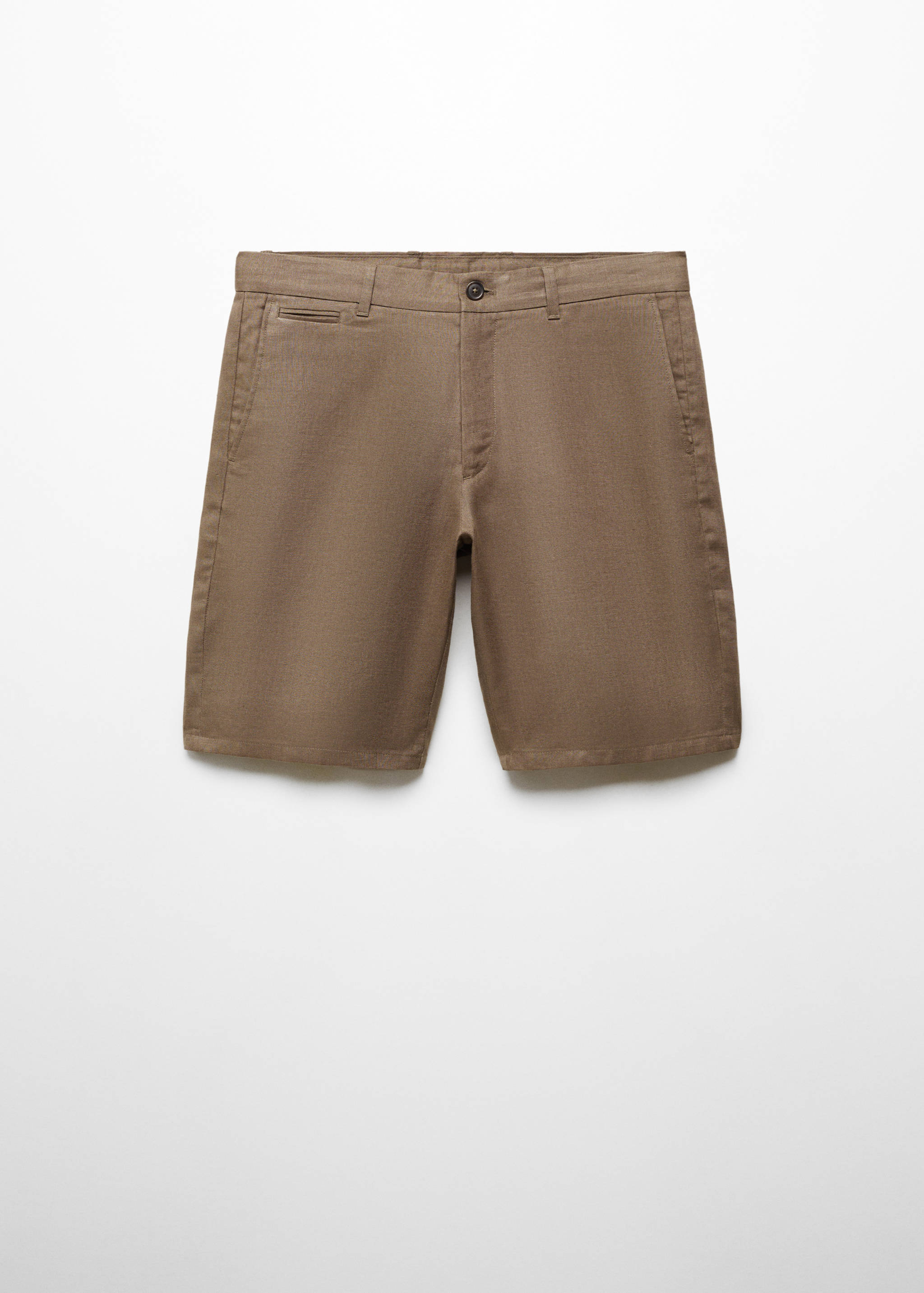Slim-Fit-Bermudashorts aus 100 % Leinen - Artikel ohne Model
