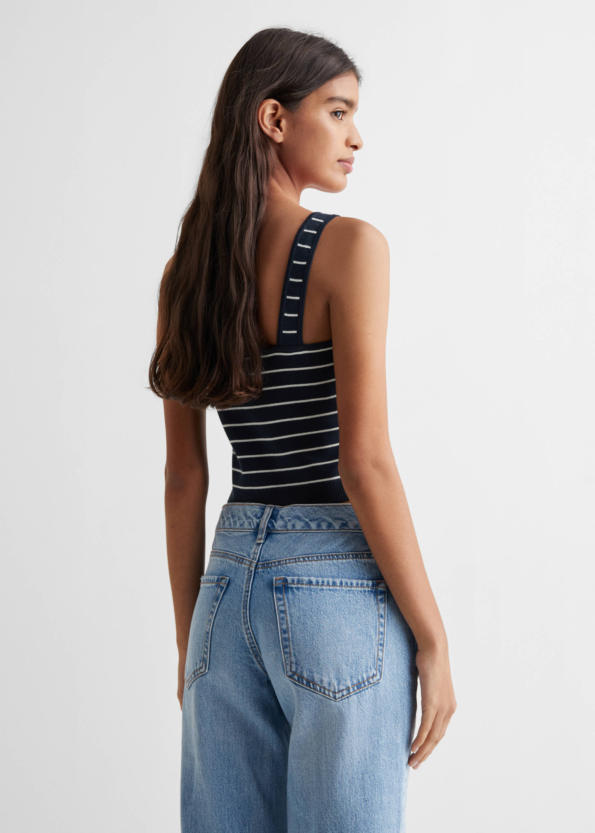 Top tirantes rayas - Reverso del artículo