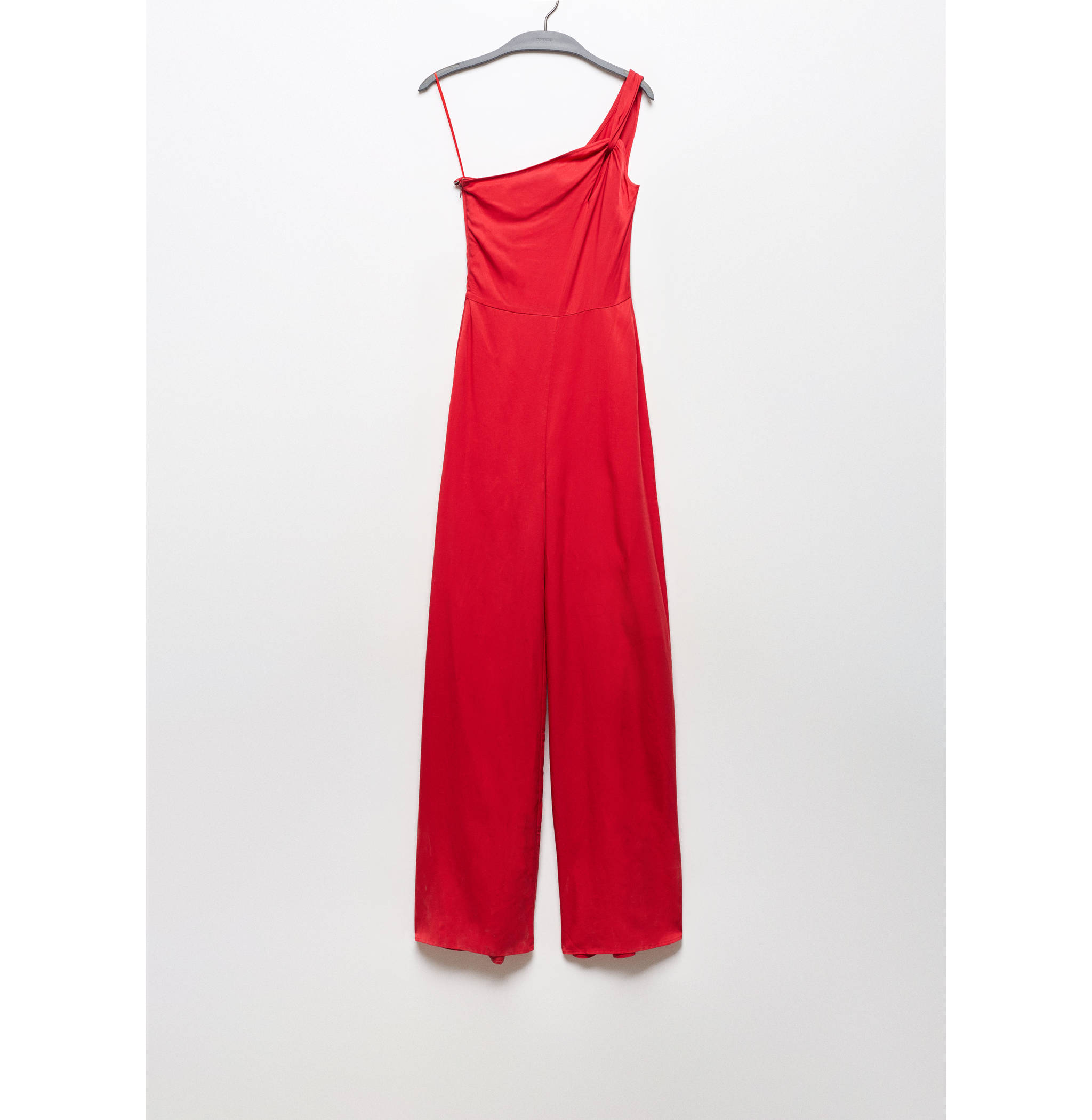 Asymmetrical satin jumpsuit - Article without model