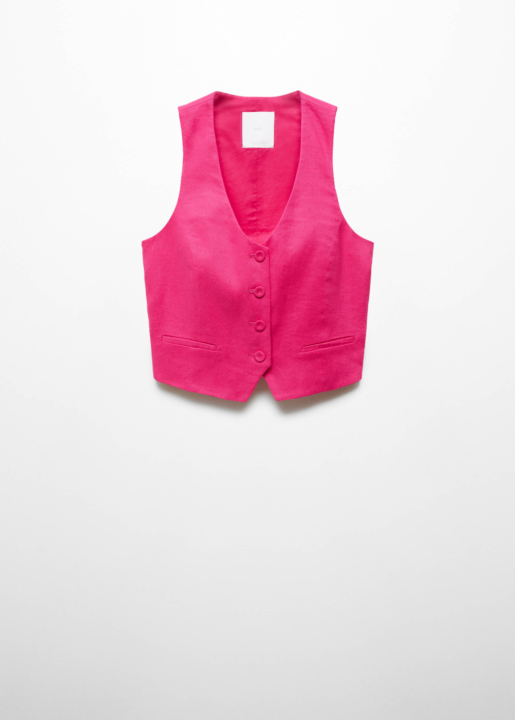 Kamizelka garniturowa lniana - Artykuł bez modela/modelki