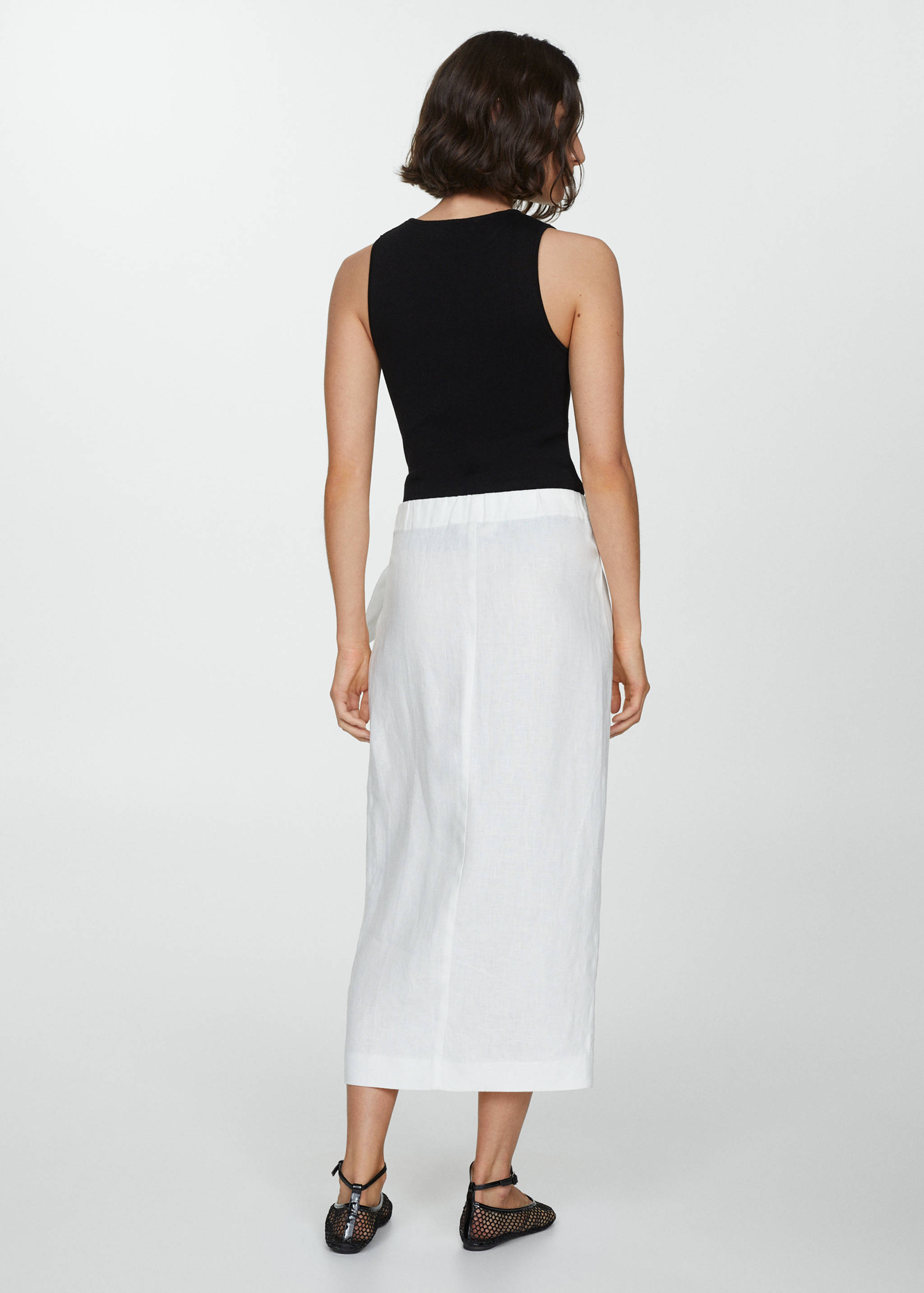 Falda pareo lino - Reverso del artículo