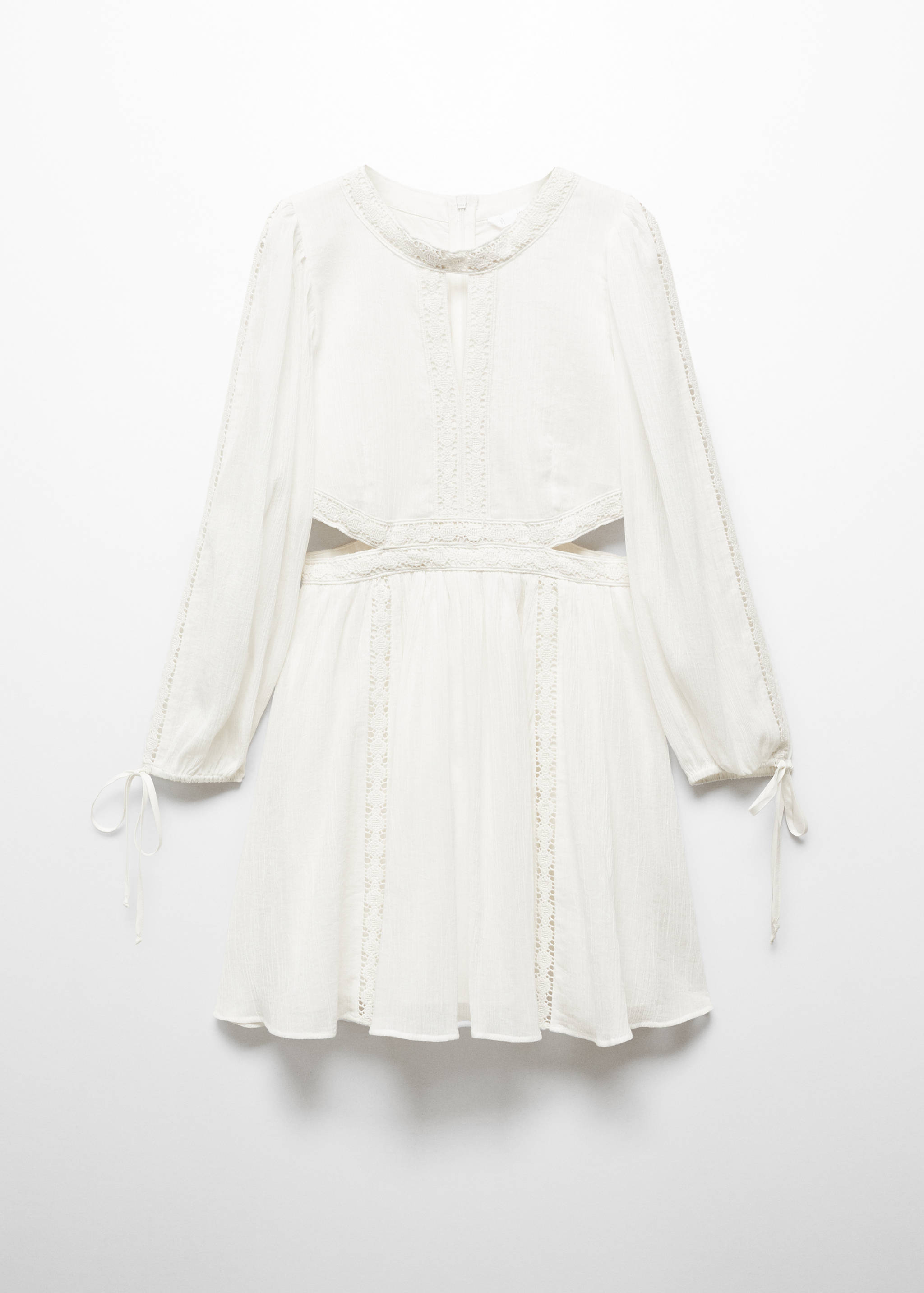 Slit dress with lace detail - Article without model