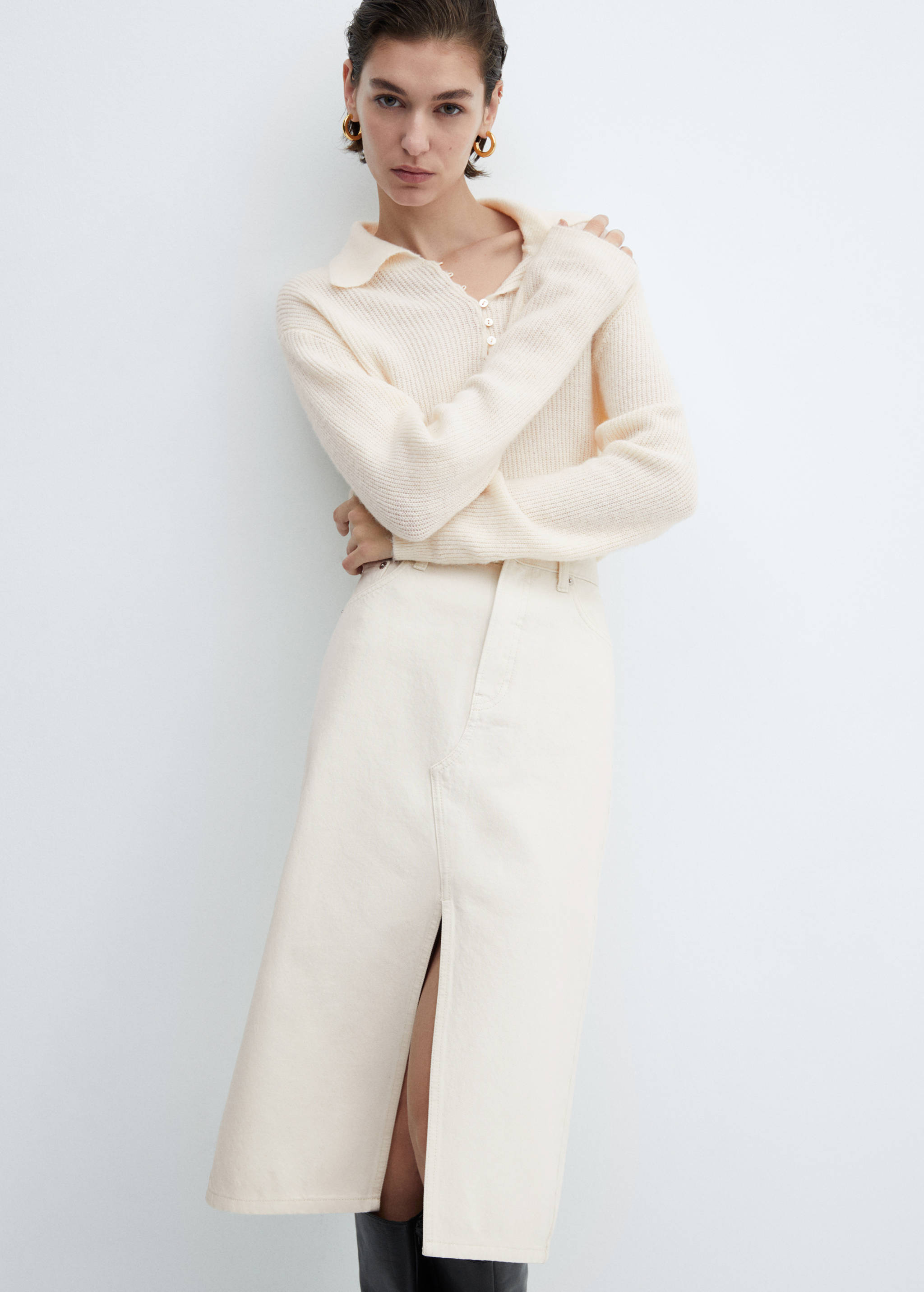 Falda midi vaquera - Detalle del artículo 1