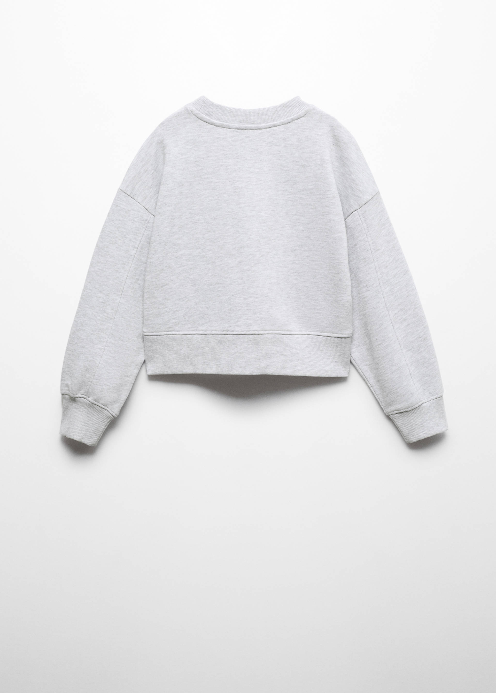 Crop-Sweatshirt mit Schriftzug - Rückseite des Artikels