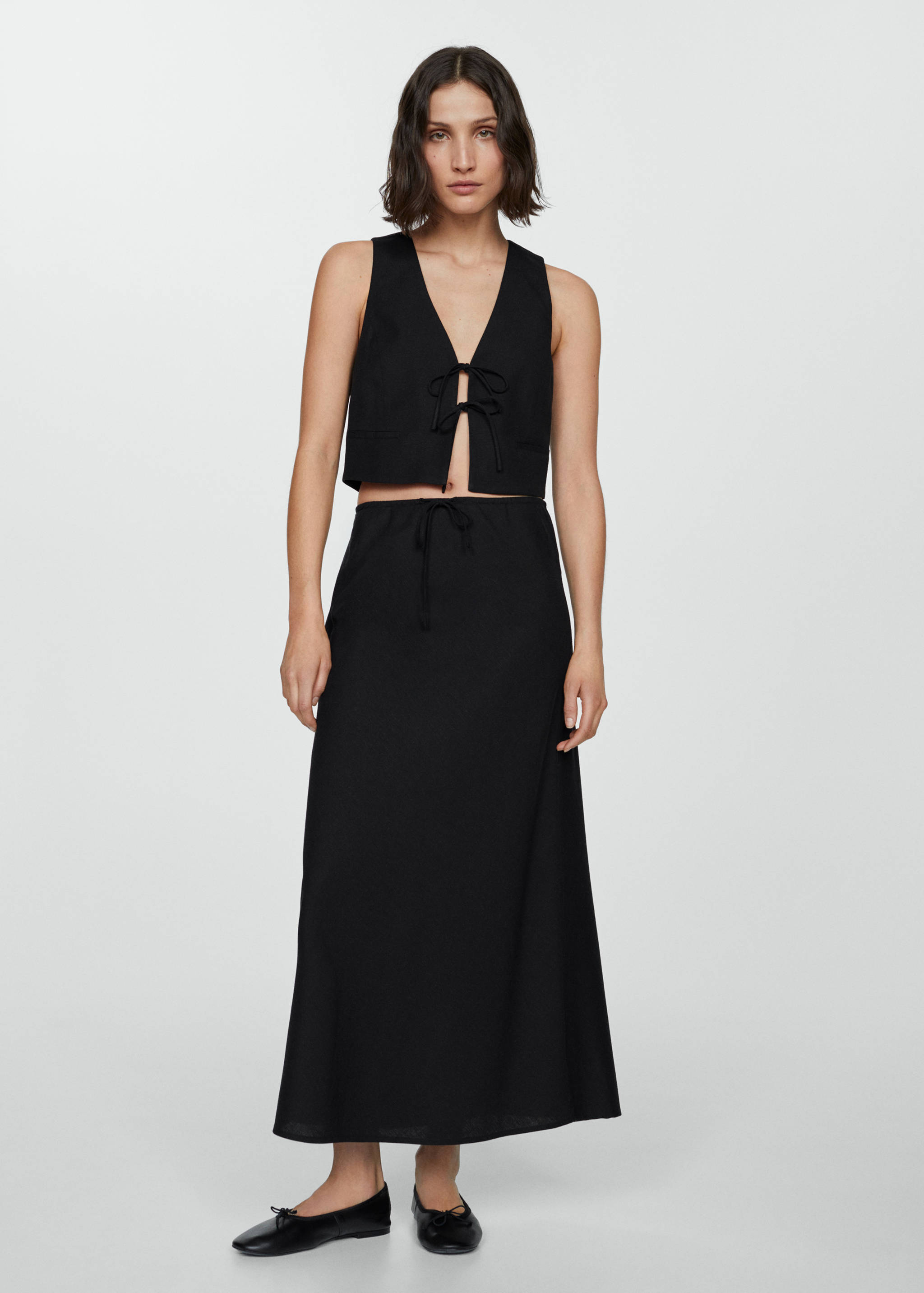 Chaleco cierre lazos - Plano general