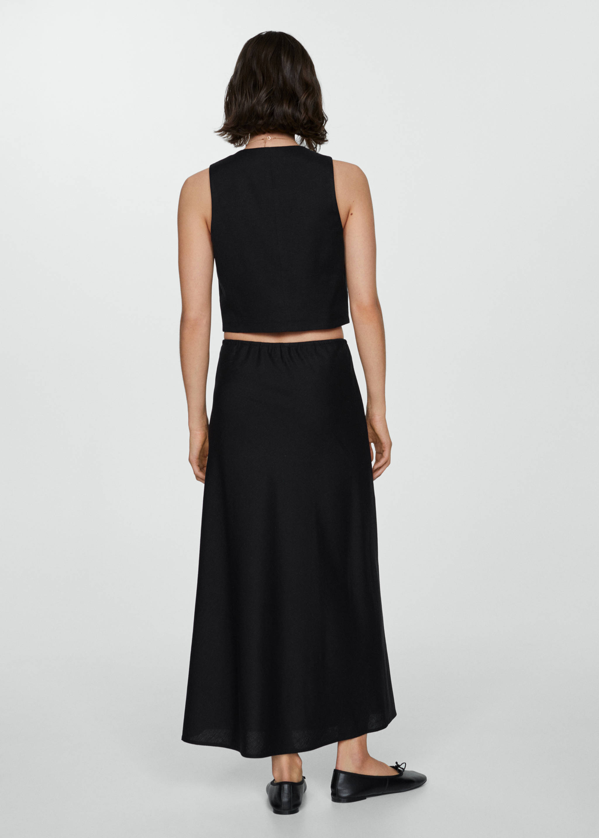 Chaleco cierre lazos - Reverso del artículo