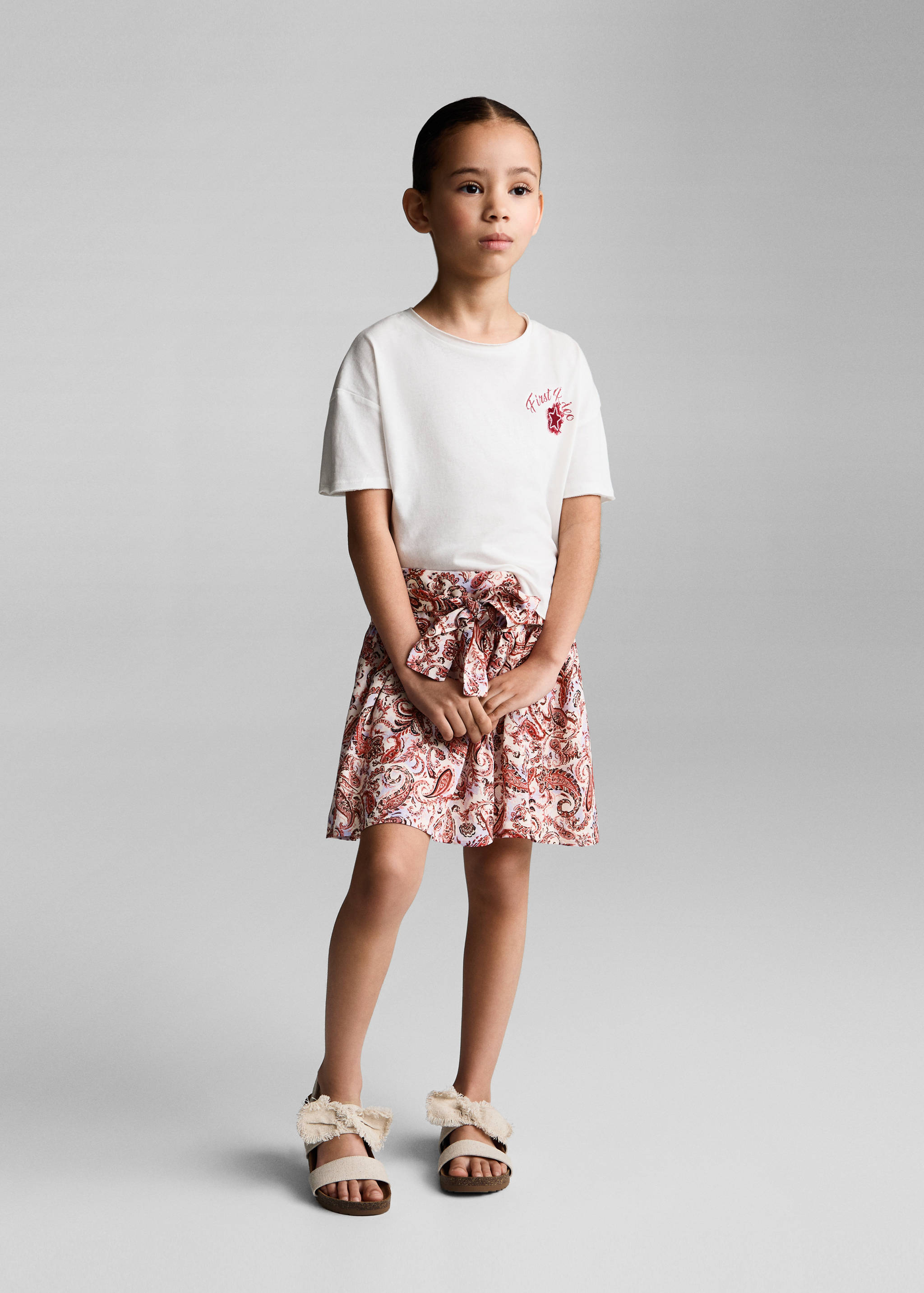 Falda estampado paisley - Plano general