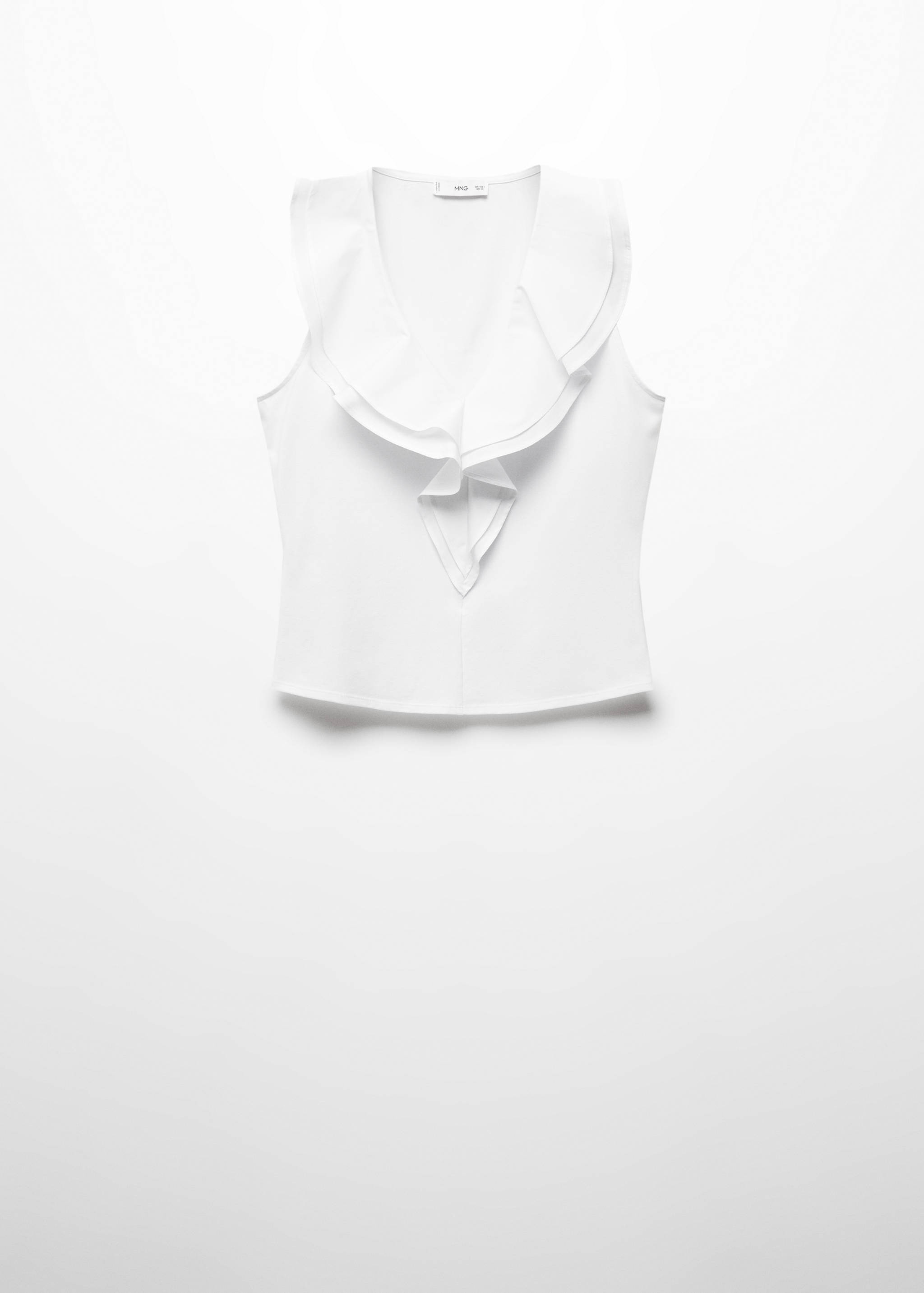 Ruffled cotton top - Article without model