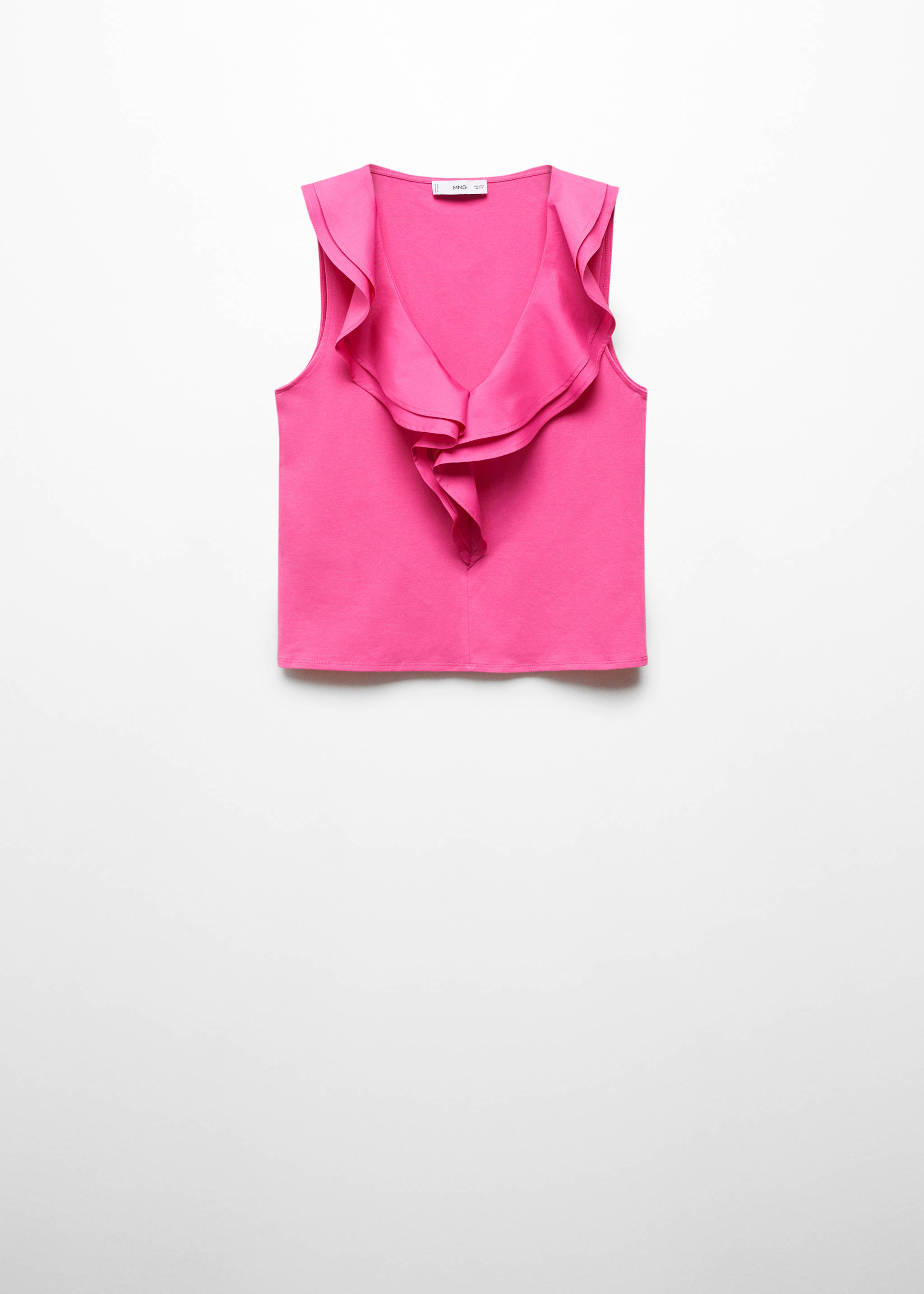 Ruffled cotton top - Article without model