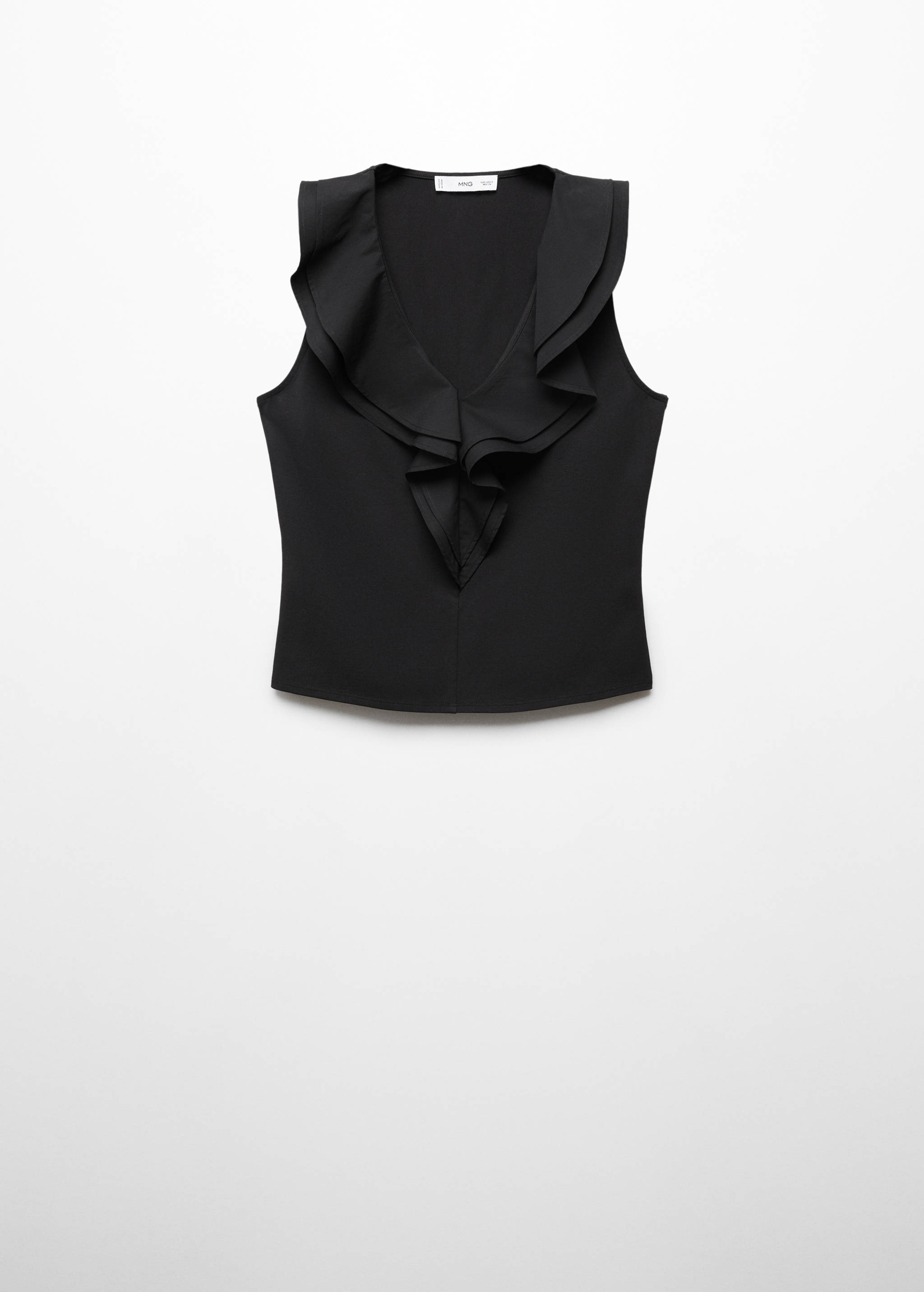 Ruffled cotton top - Article without model