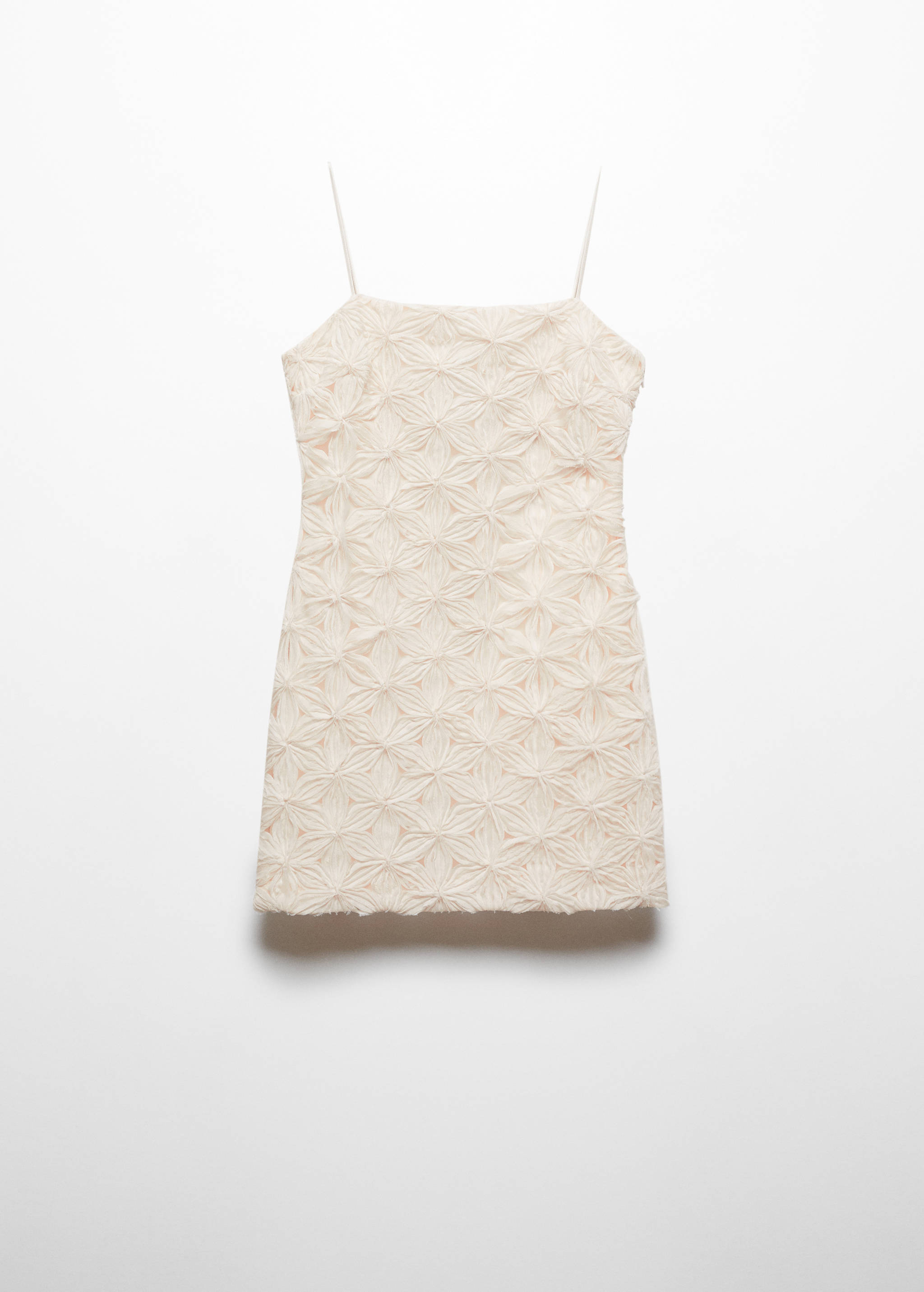 Sukienka w kwiaty z teksturą - Artykuł bez modela/modelki