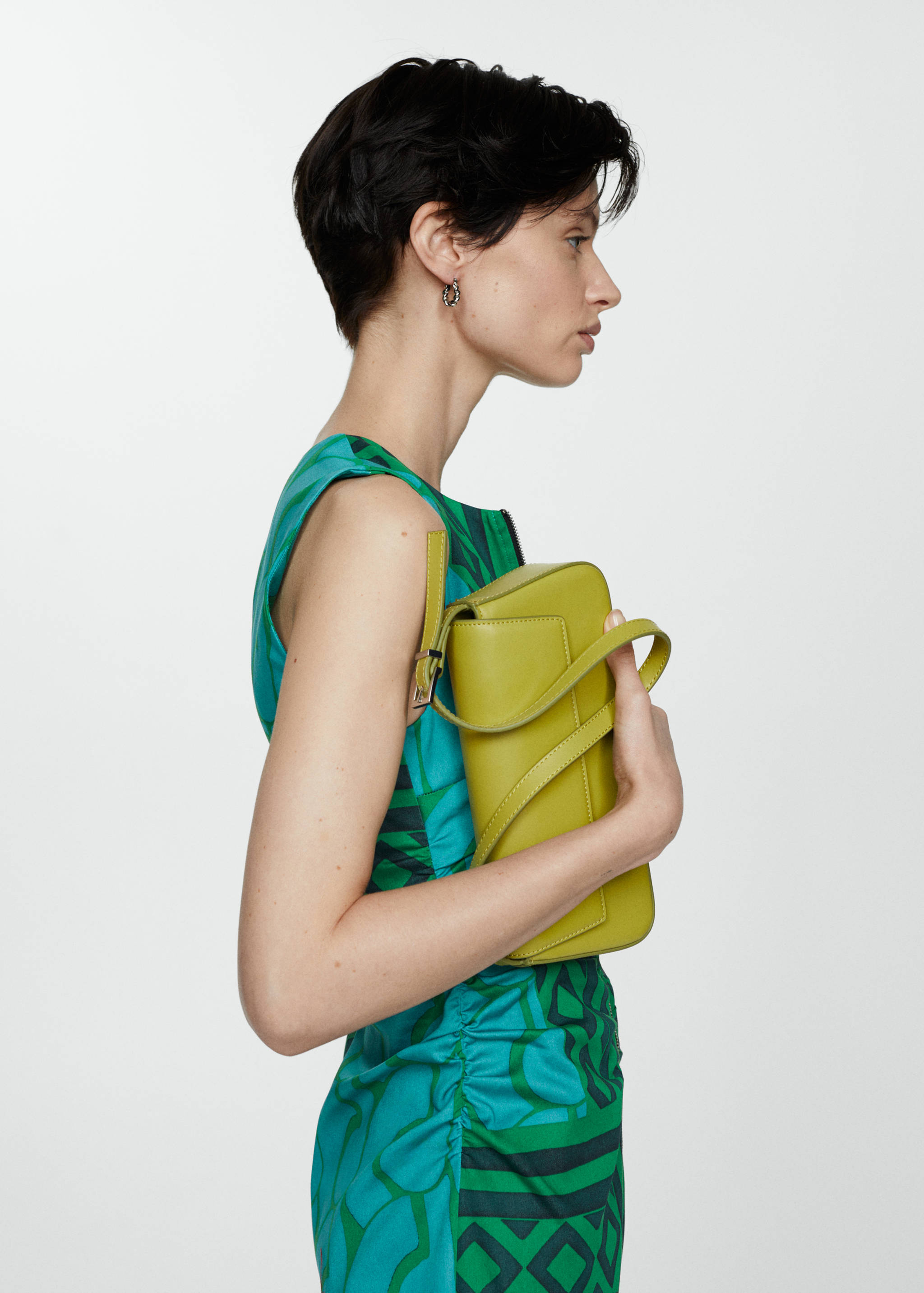 Printed dress with zip - Details of the article 1