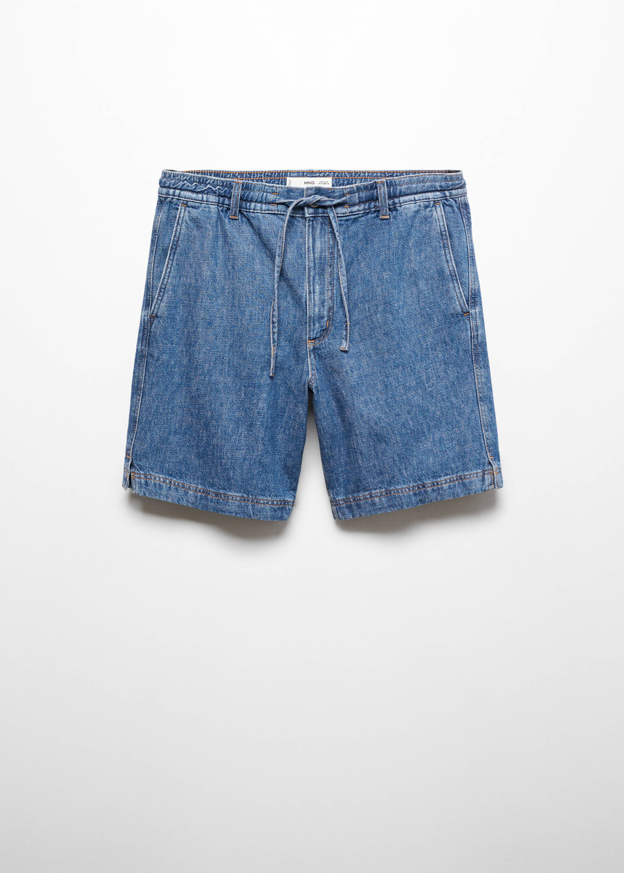 Jeans-Bermudashorts mit Kordelzug - Artikel ohne Model