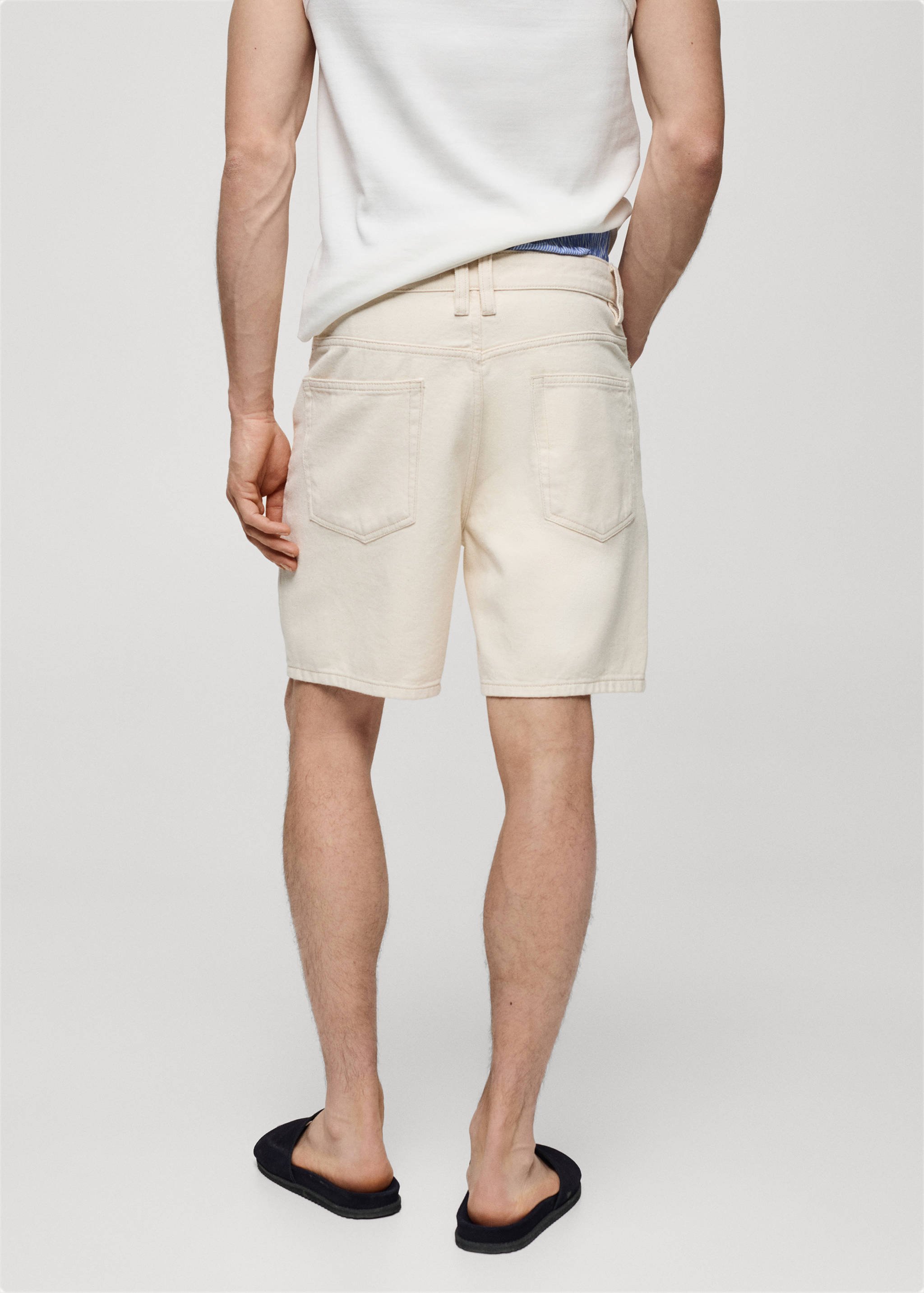 Bermudas denim regular fit - Reverso del artículo