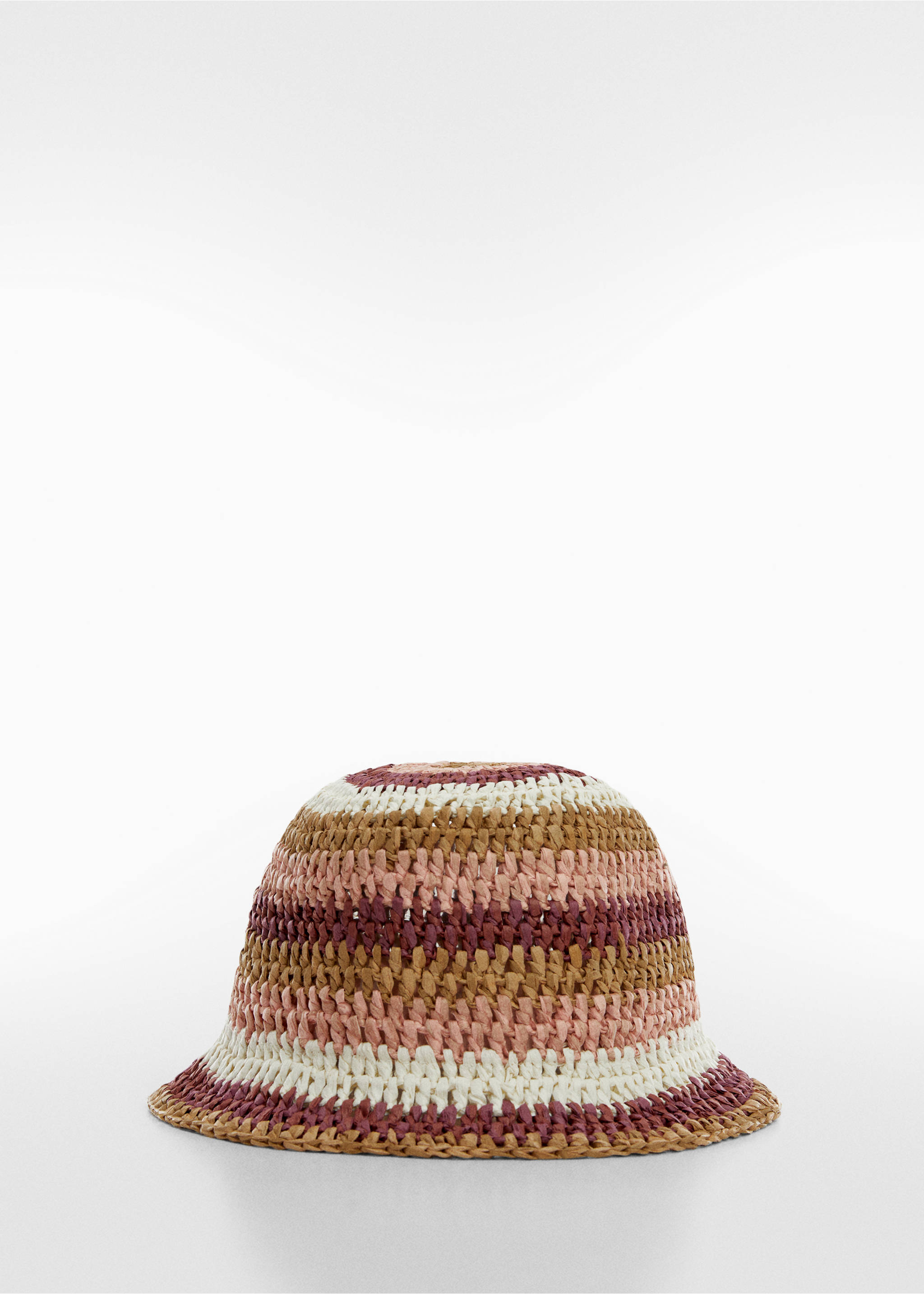 Natural fibre bucket hat - Article without model, Brown. Ref: 67067688-00.