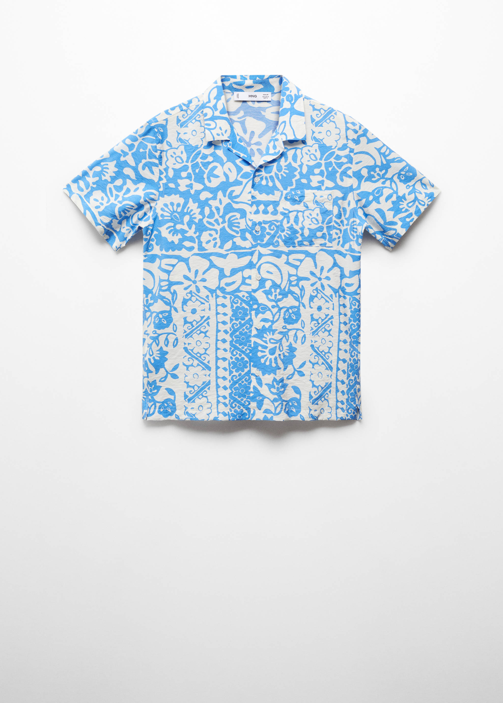 Camisa regular fit fluída estampada - Artículo sin modelo