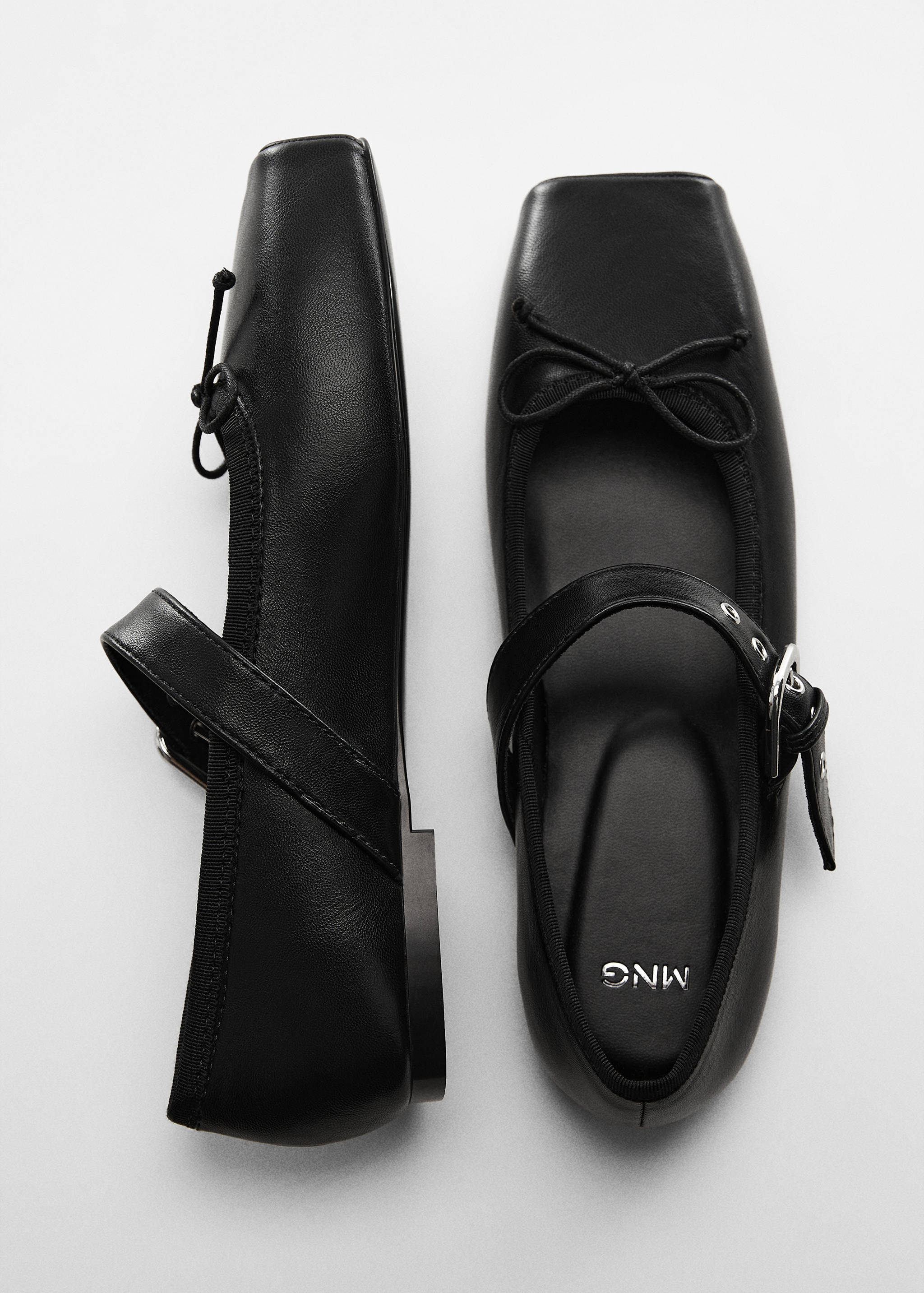 Square-toe ballet flats with buckle - Details of the article 5