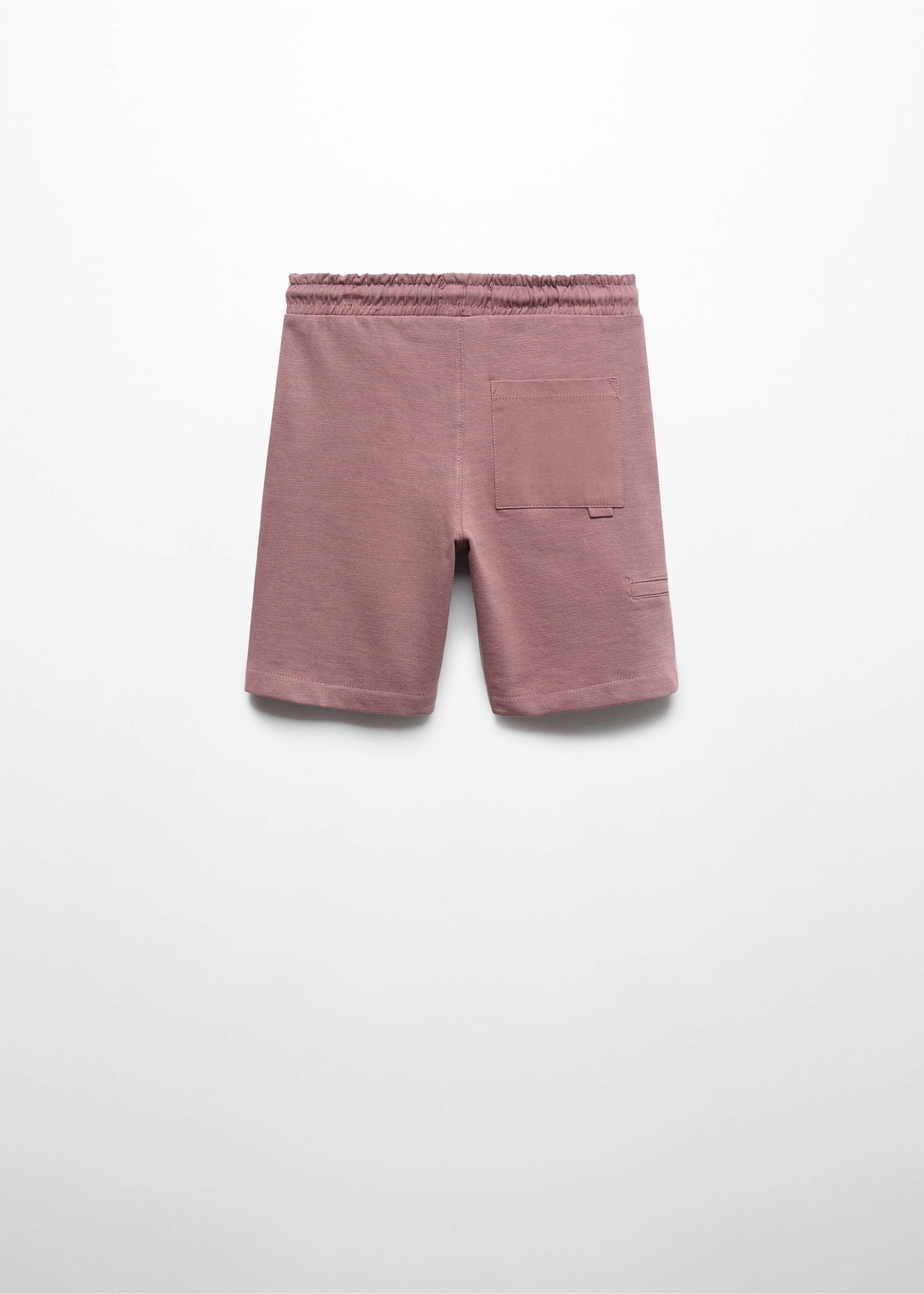 Elastic waist Bermuda shorts - Reverse of the article, Purple. Ref: 67067711-00.