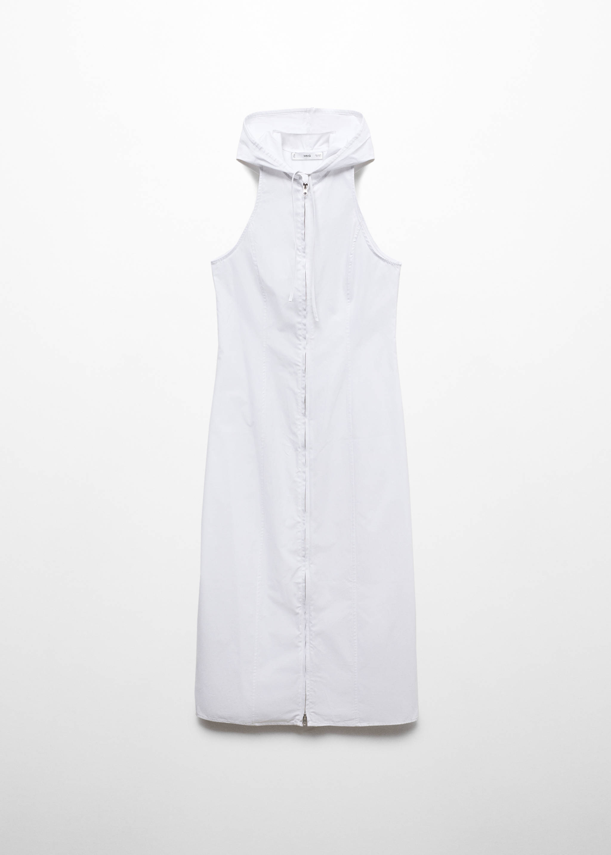 Klänning med huva dragkedja - Artikel utan modell