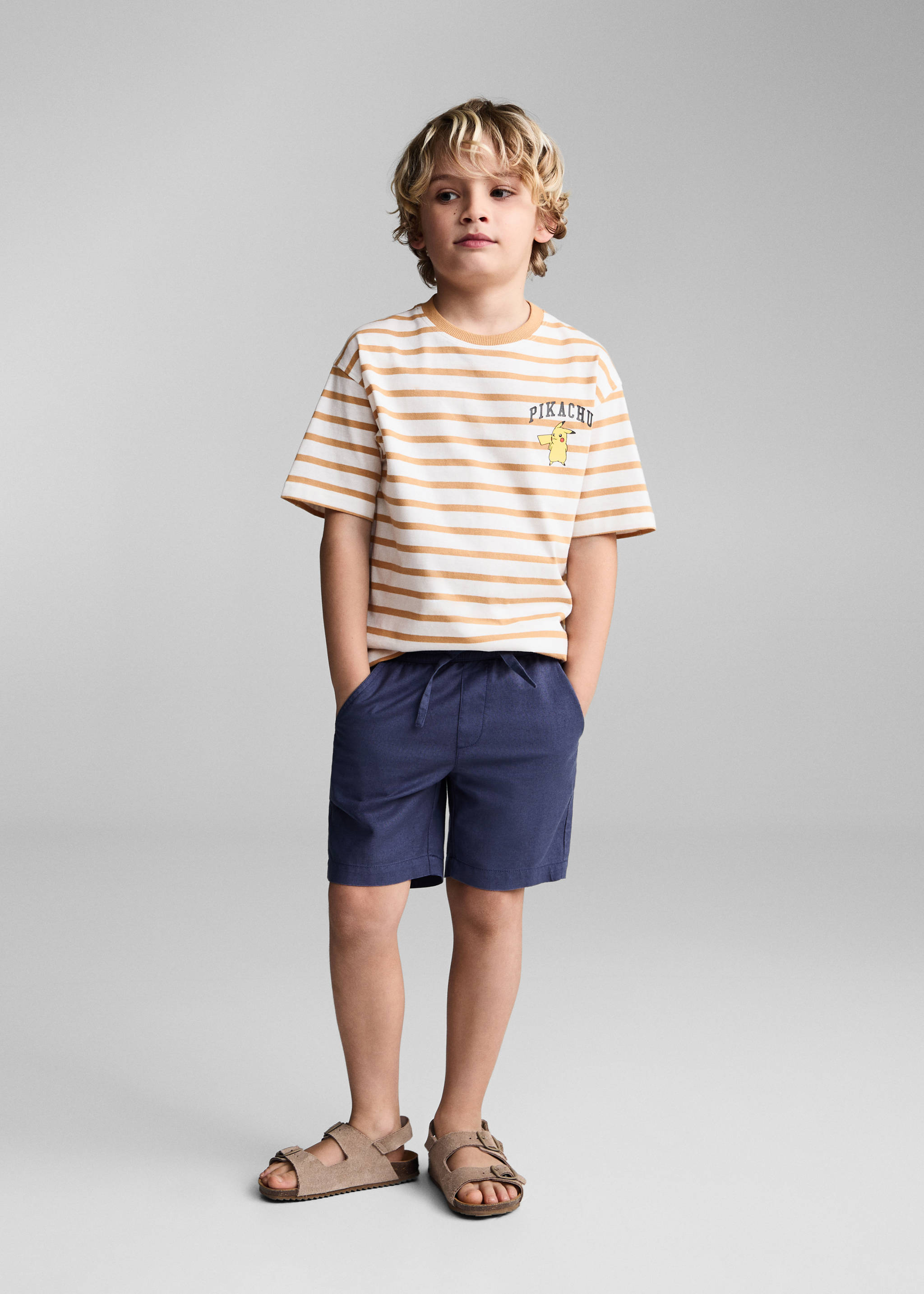 Bermudes lli cintura elàstica - Pla general