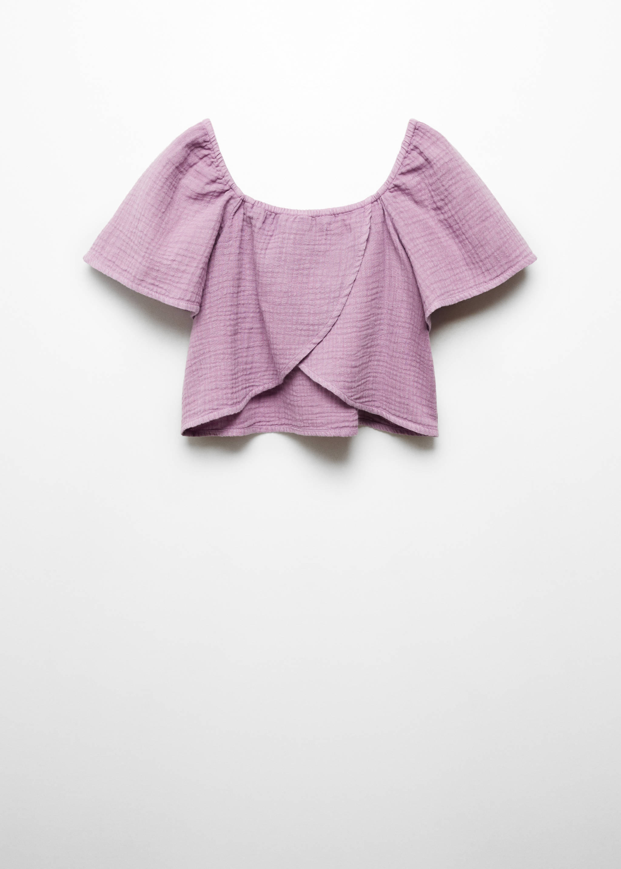 Cheesecloth cotton blouse - Reverse of the article