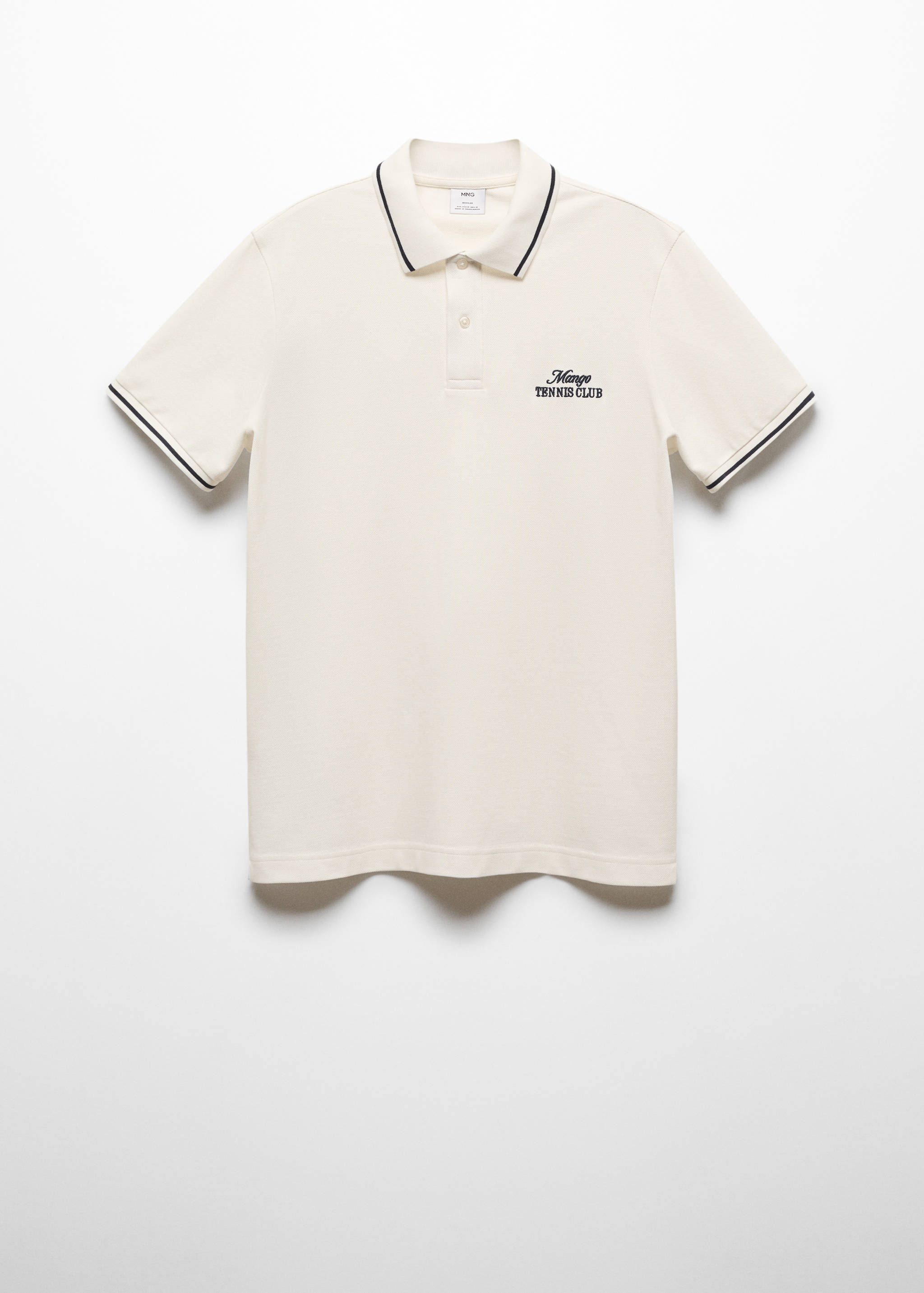 100% embroidered cotton polo shirt - Article without model