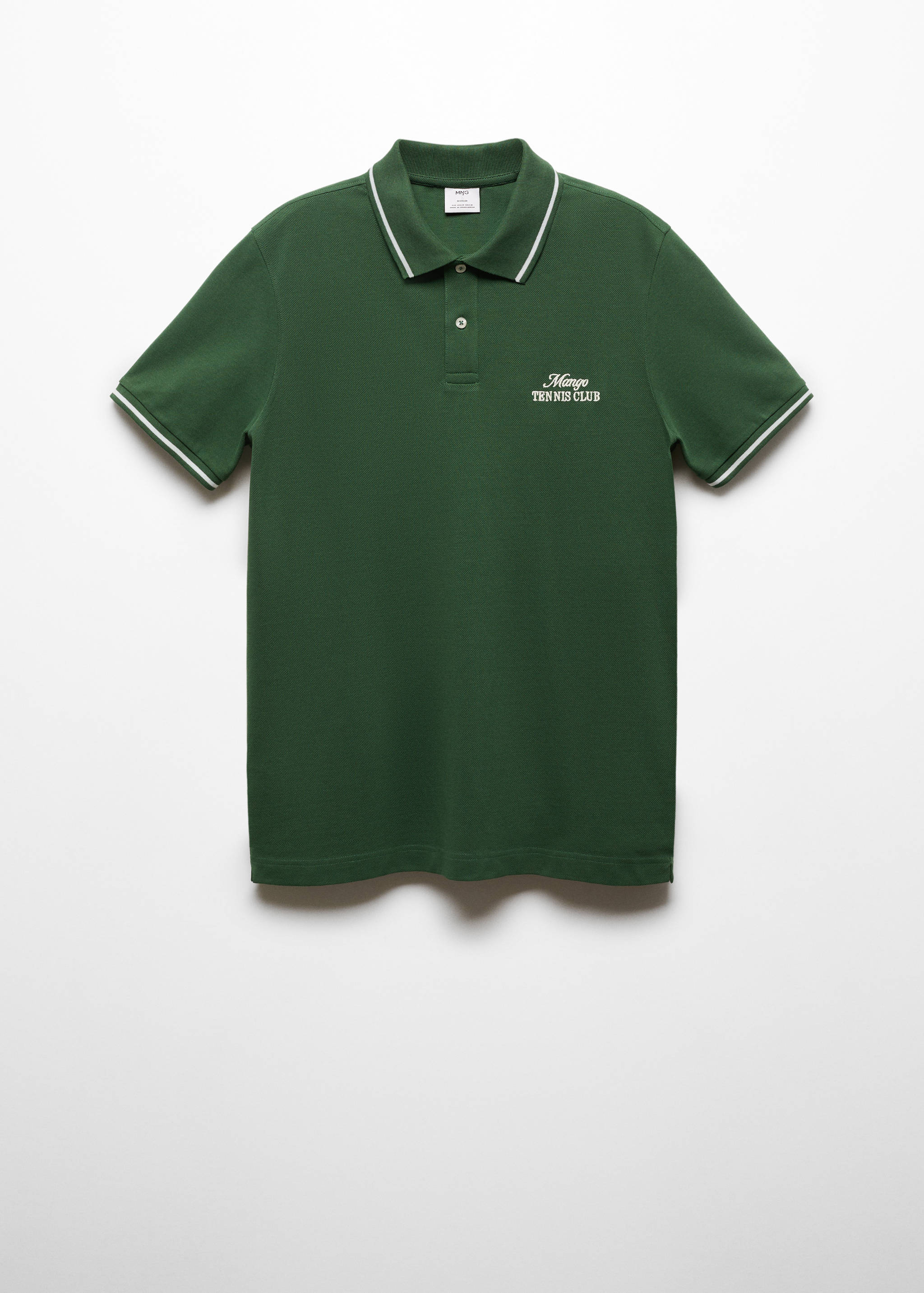 100% embroidered cotton polo shirt - Article without model