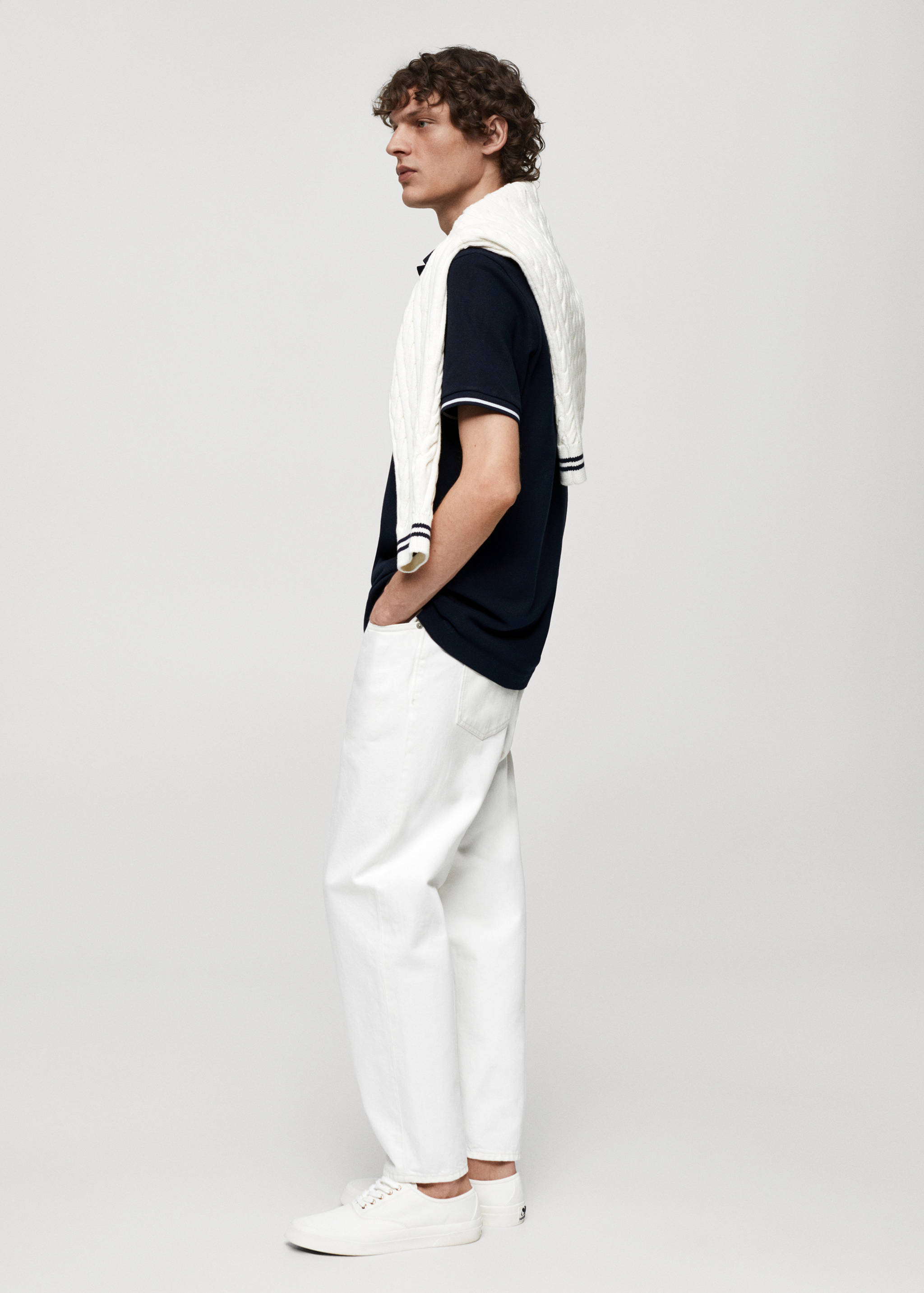 100% embroidered cotton polo shirt - Details of the article 2