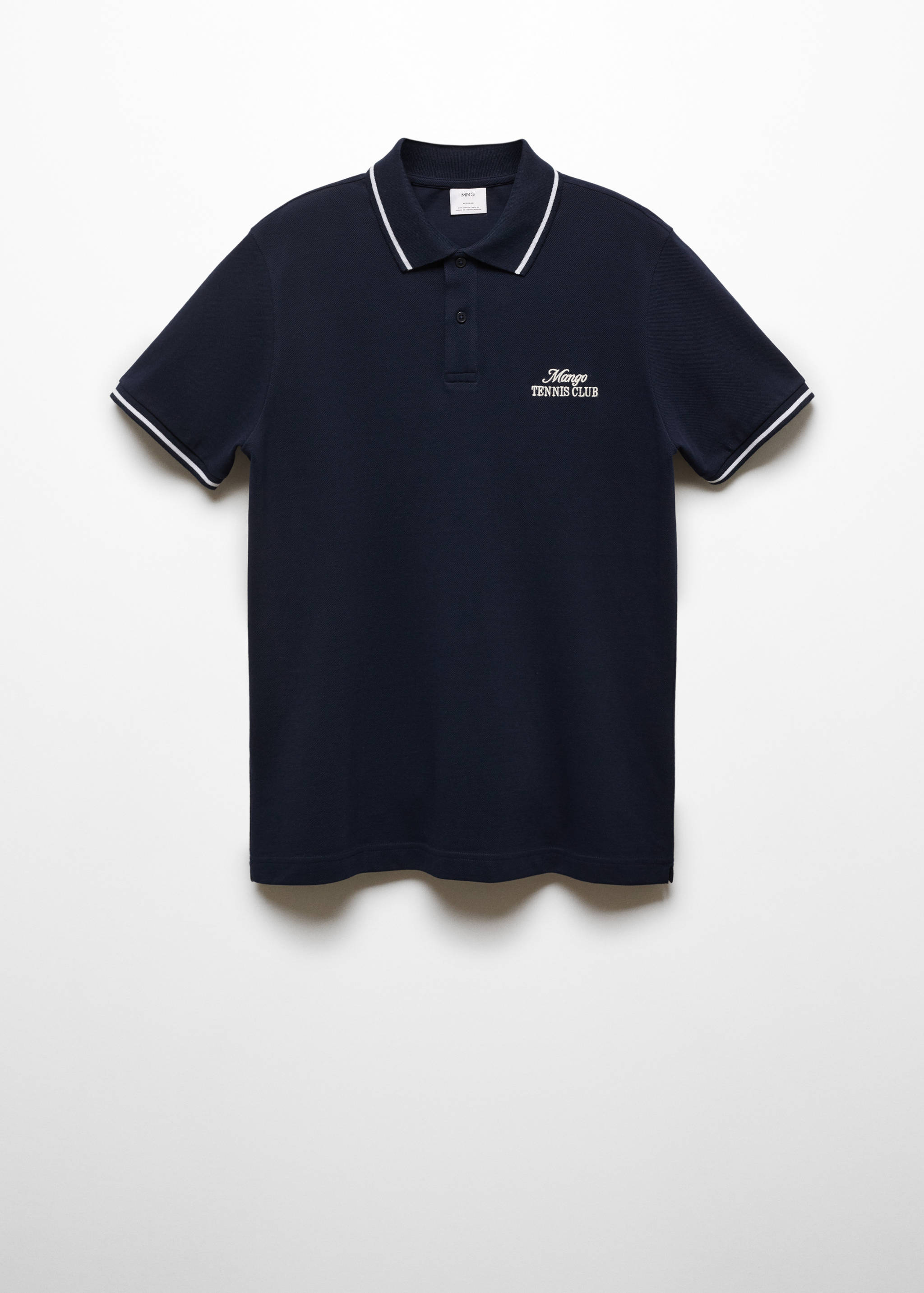 100% embroidered cotton polo shirt - Article without model
