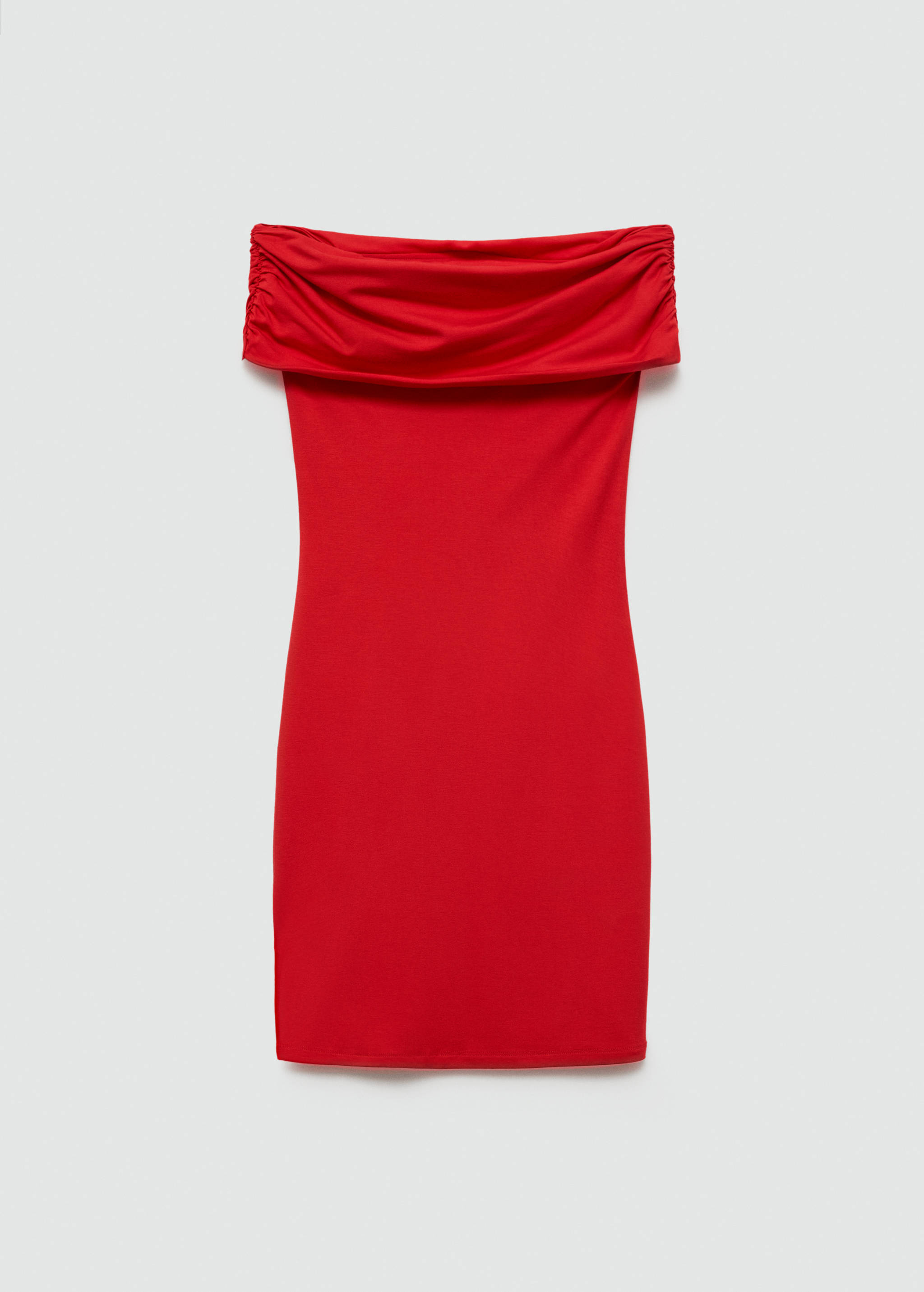 Short off-the-shoulder dress - Article without model