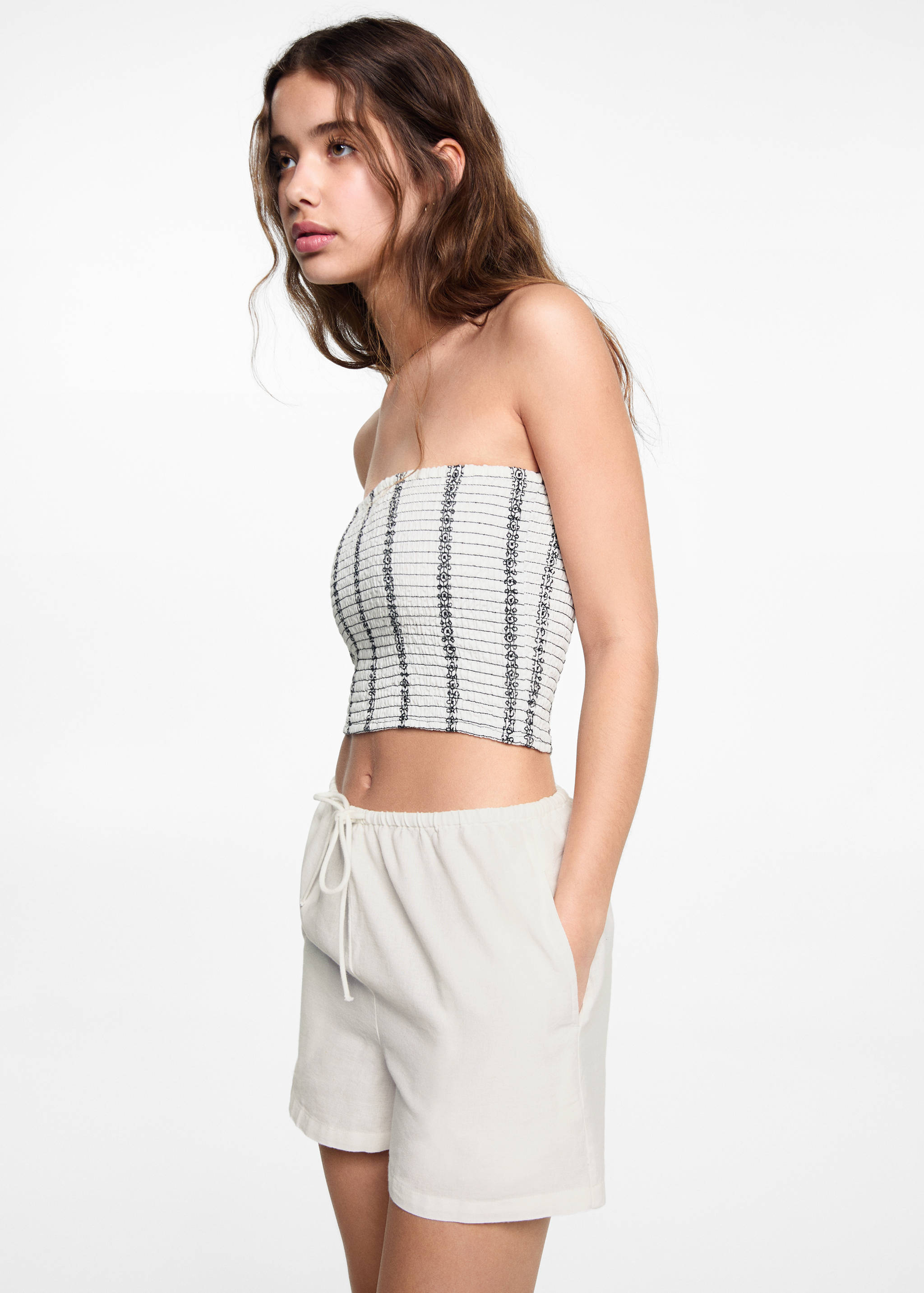 Bow linen short - Medium plane