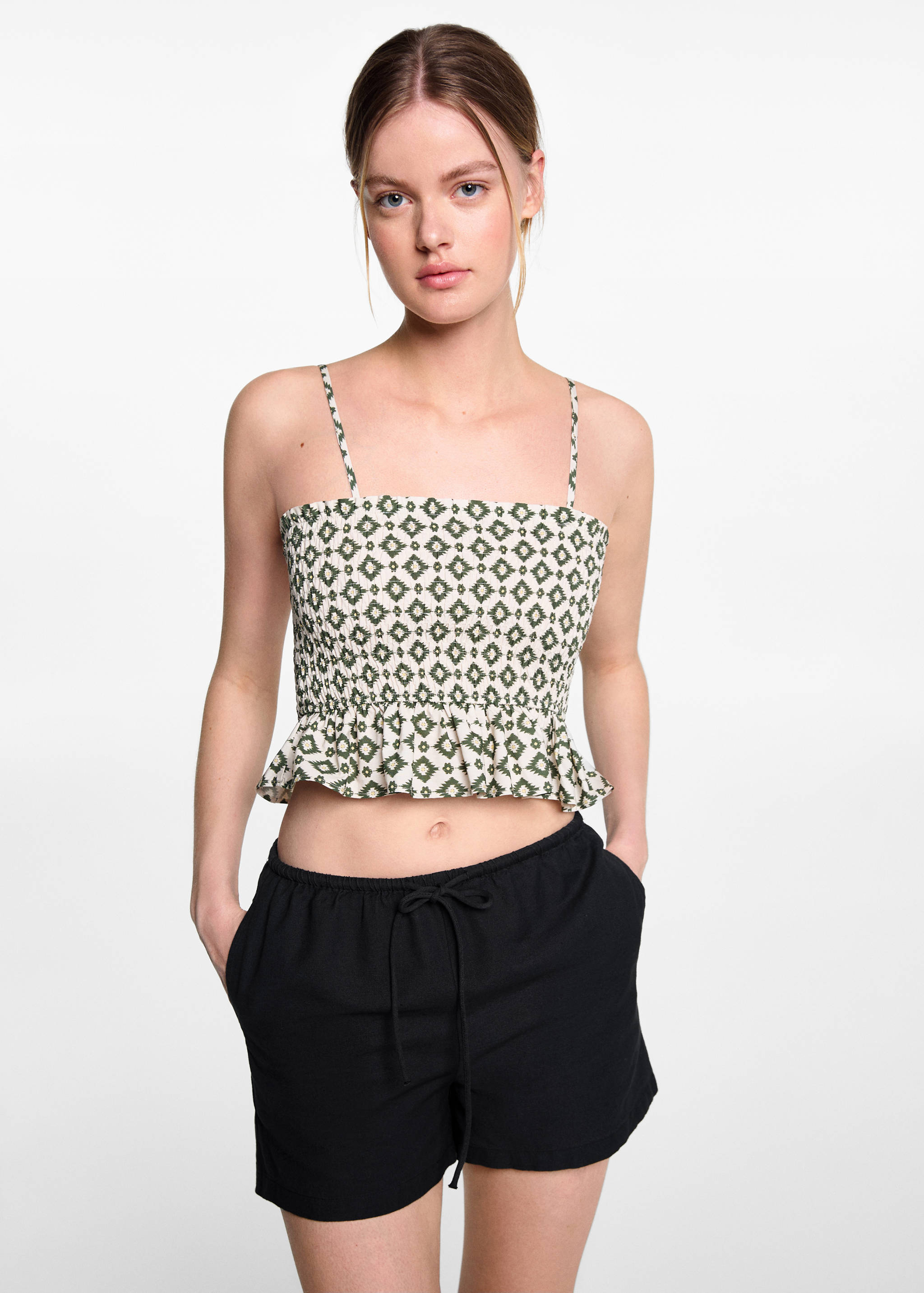 Bow linen short - Medium plane