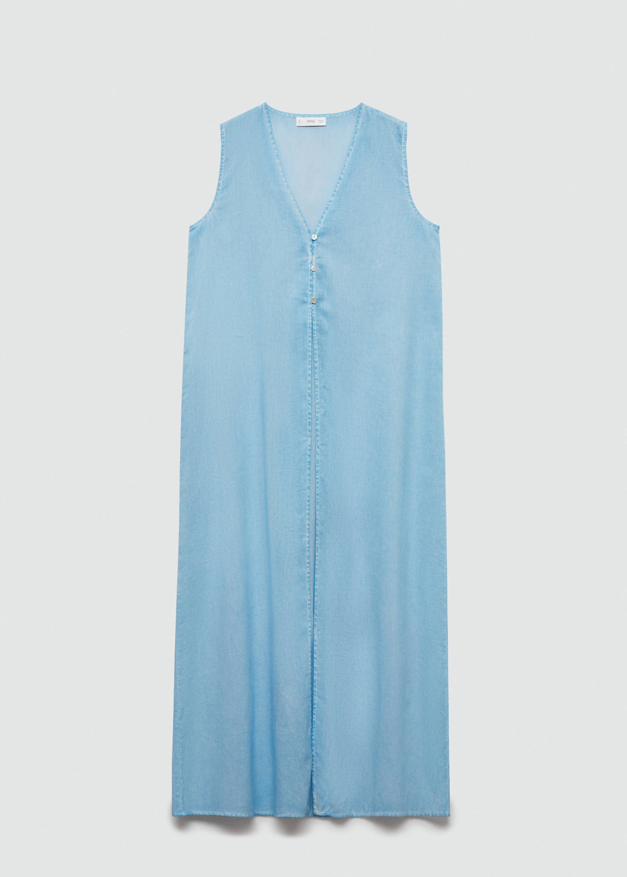 Long cotton gilet - Article without model