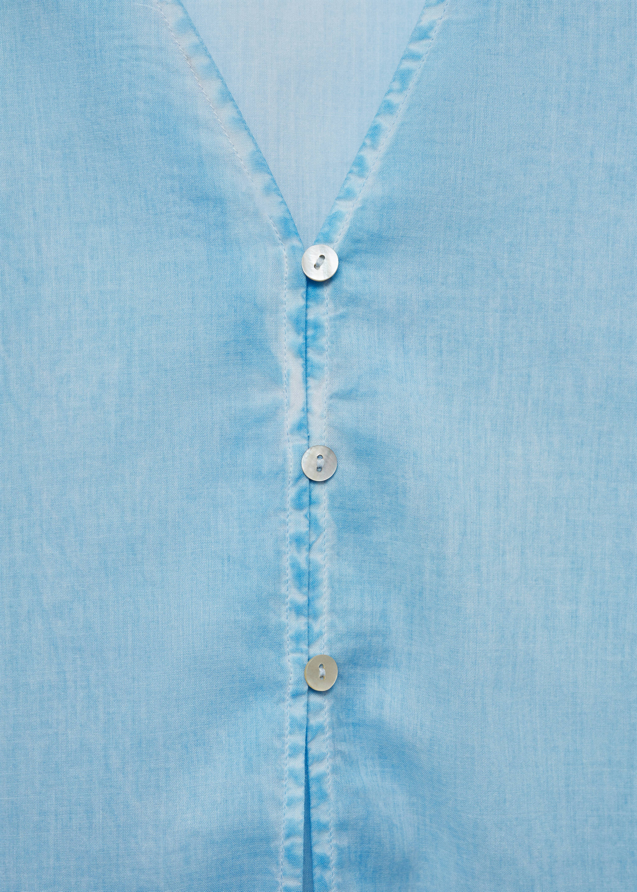 Long cotton gilet - Details of the article 0