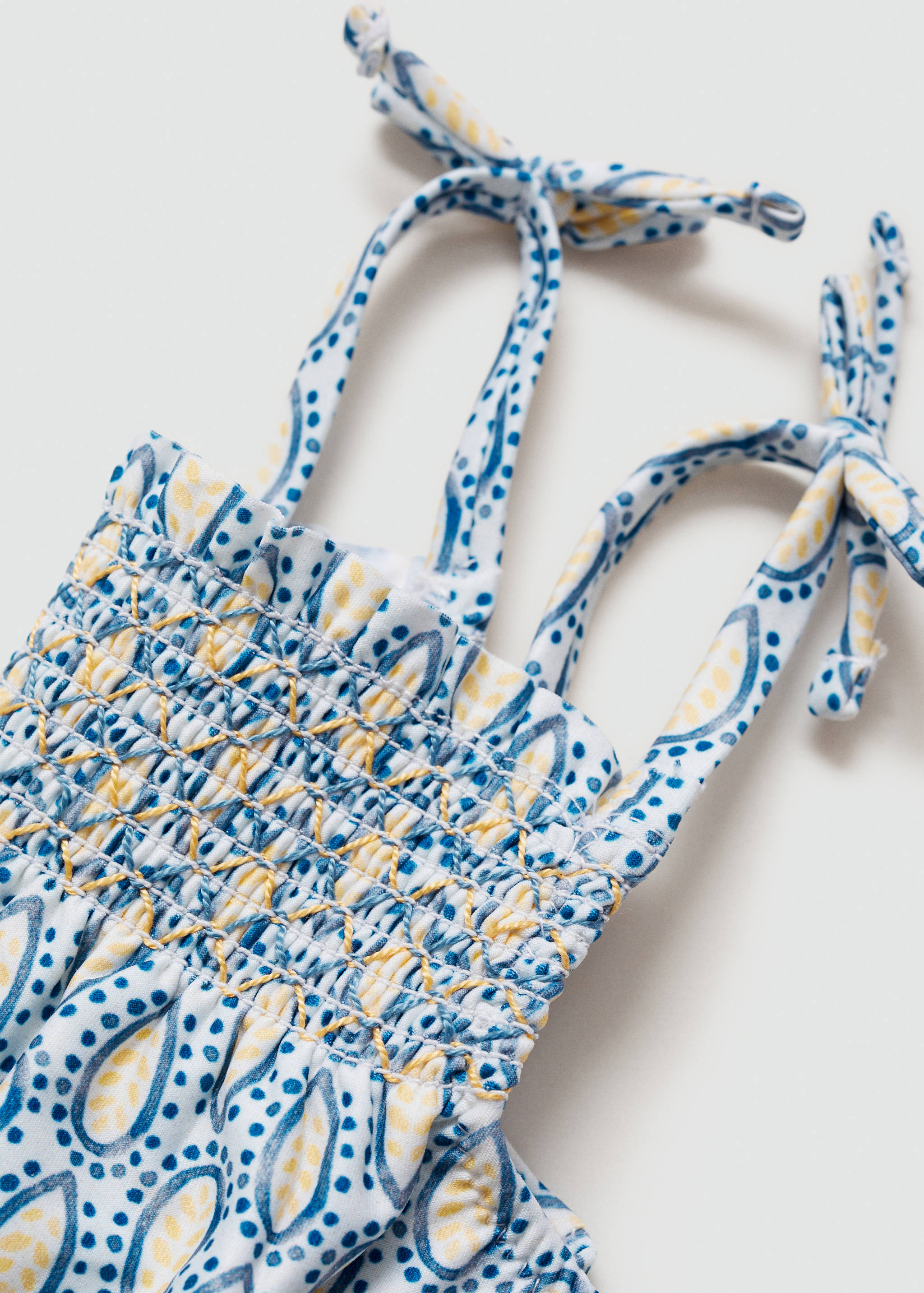 Maillot de bain imprimé froncé - Détail de l'article 0