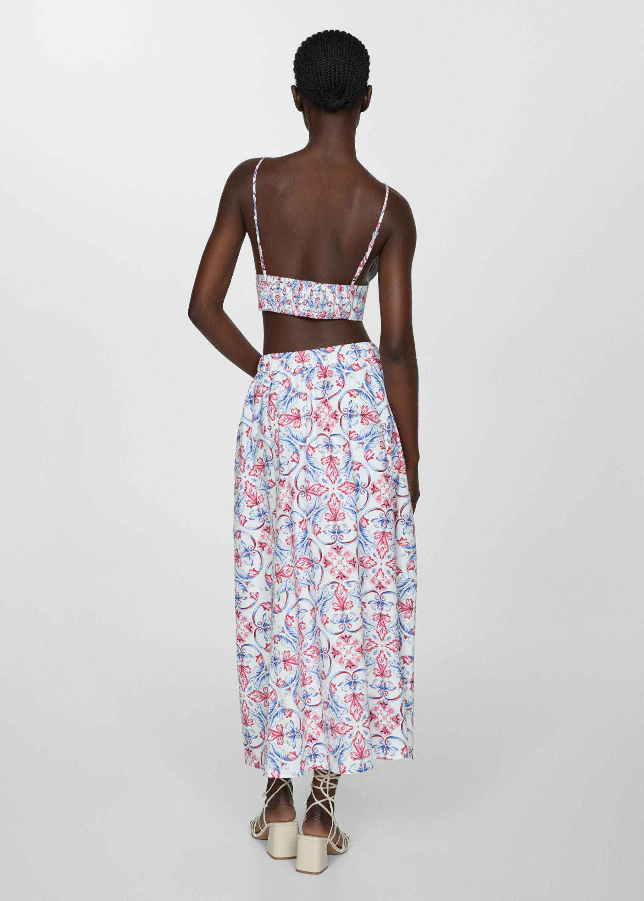 Top crop estampado - Reverso del artículo