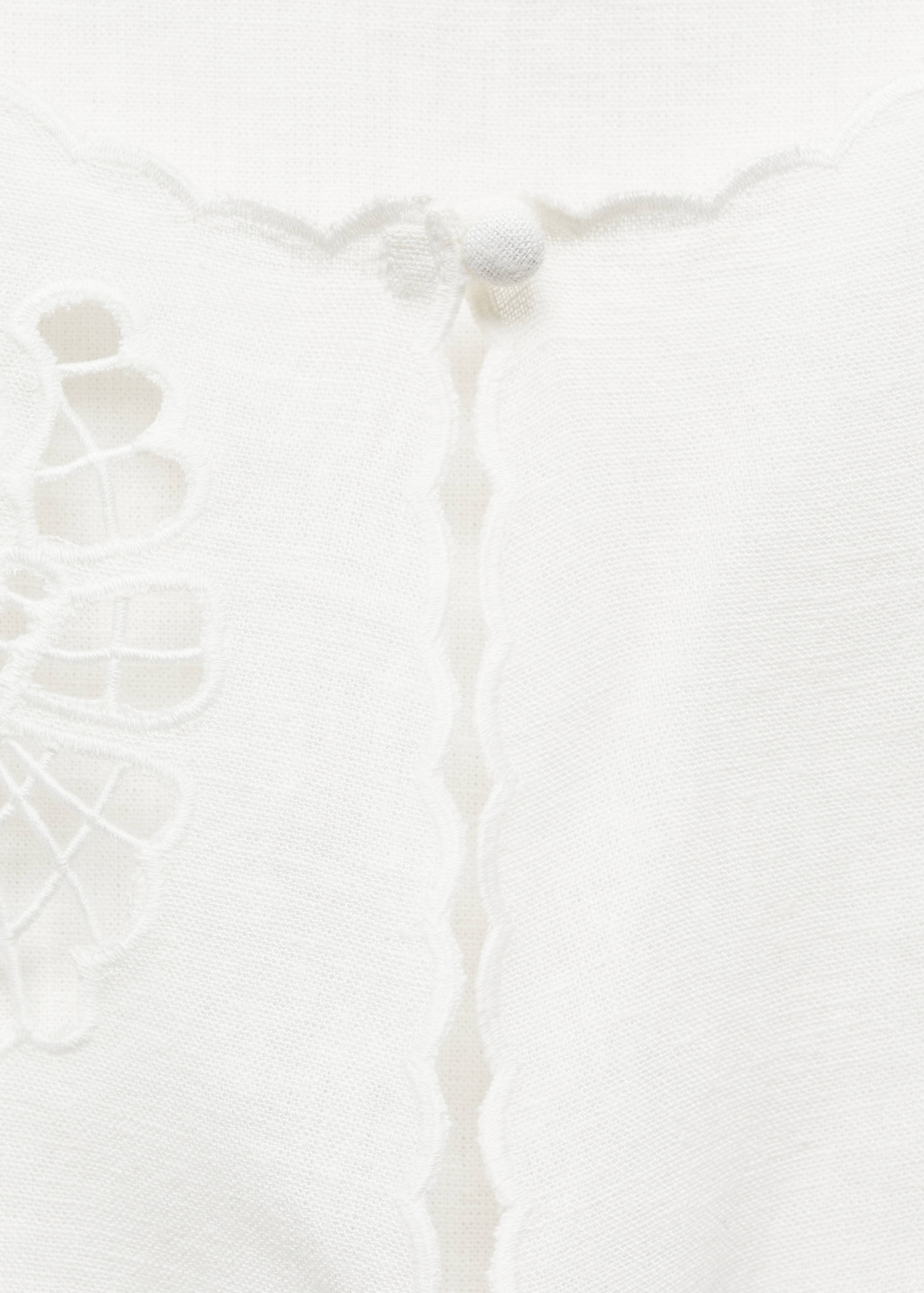 Openwork detail linen top - Details of the article 8