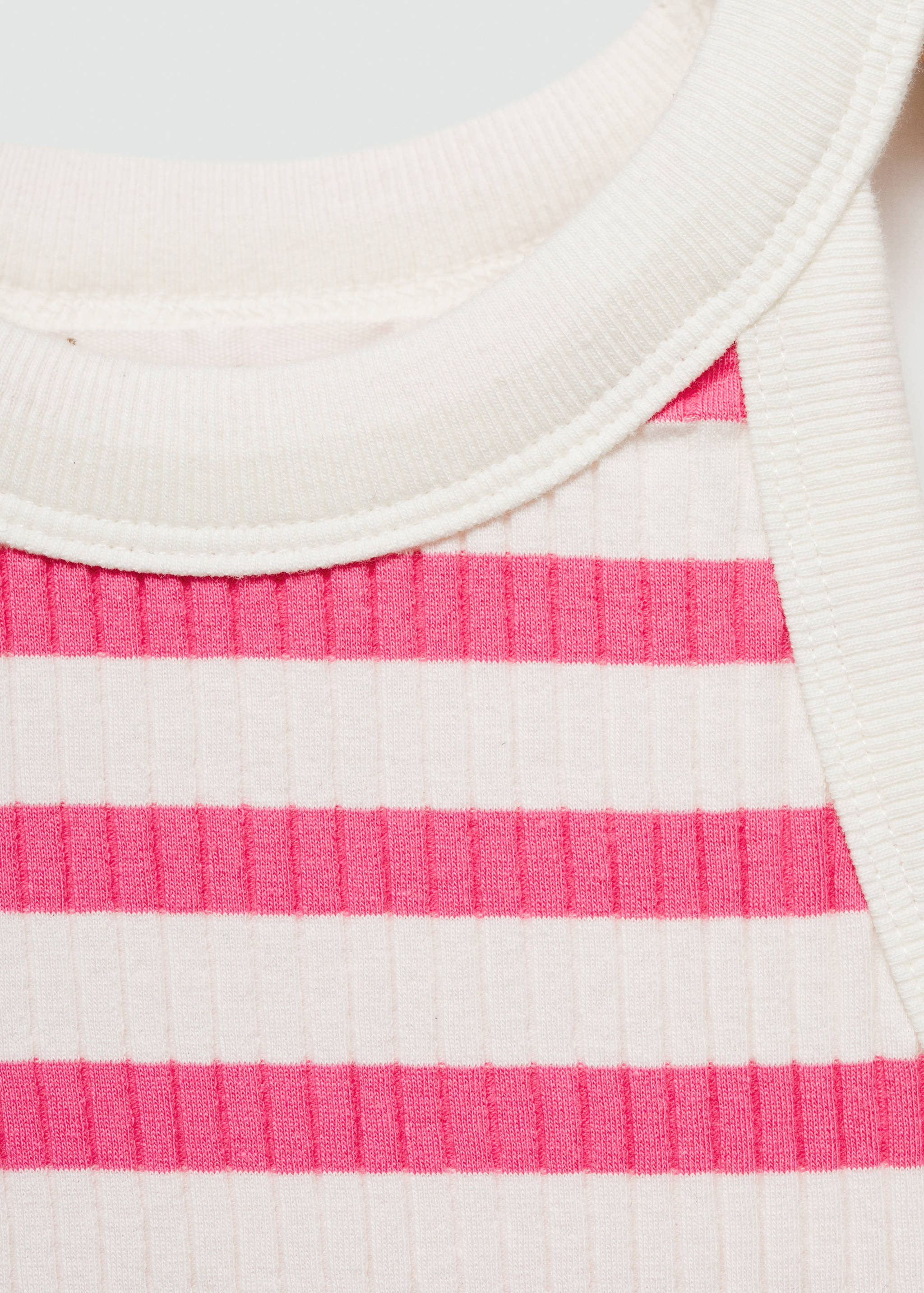 Striped strap T-shirt - Details of the article 8
