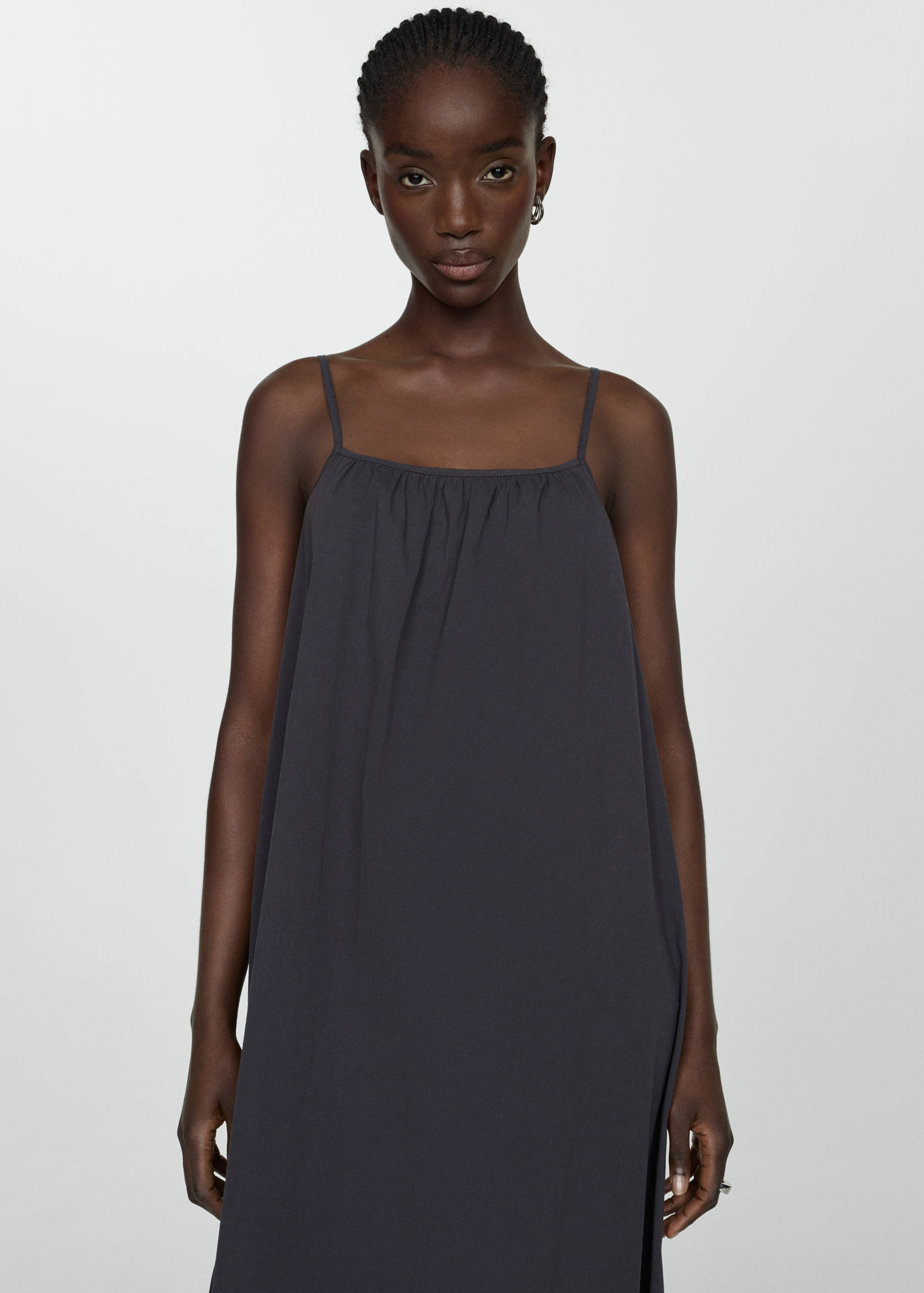Long dress with straps - Medium plane
