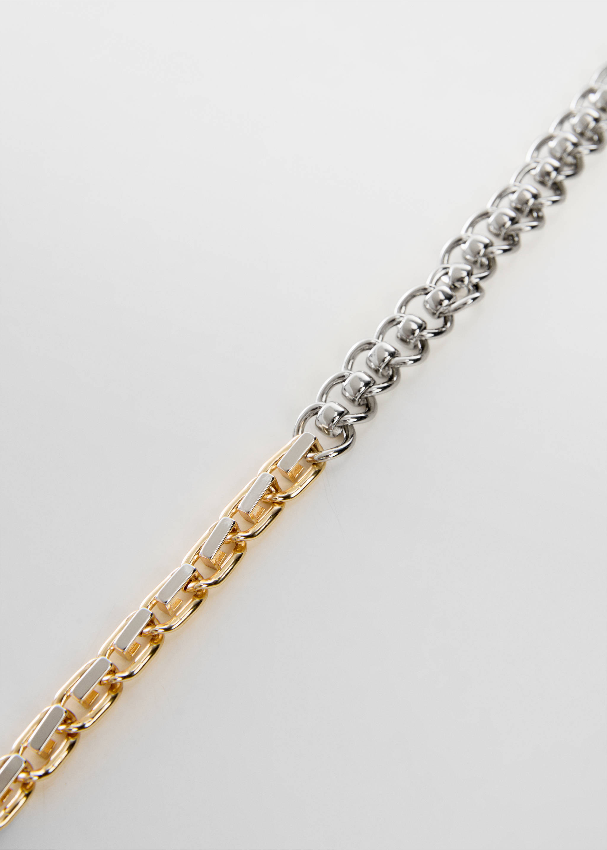 Kombinierter Kettengürtel - Detail des Artikels 1, Silber. Ref: 67068653-00.