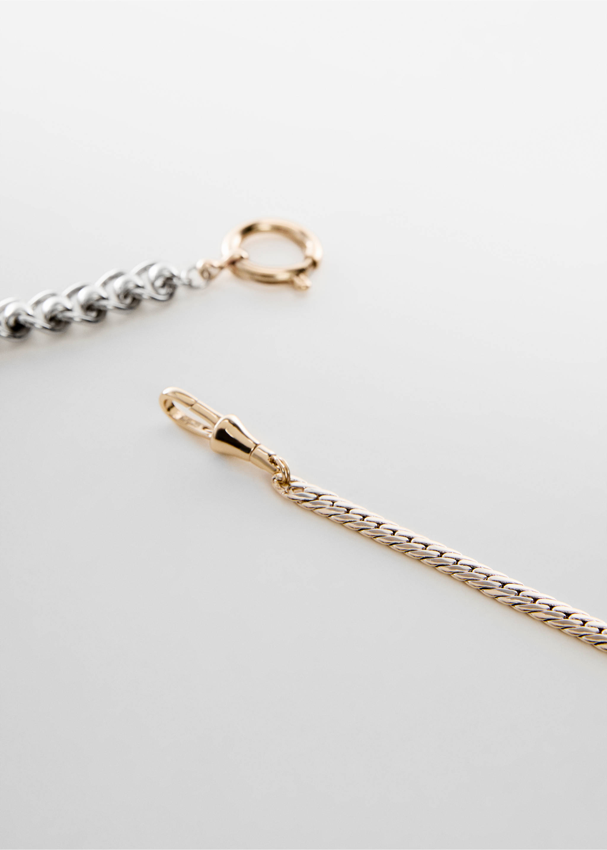 Kombinierter Kettengürtel - Detail des Artikels 2, Silber. Ref: 67068653-00.