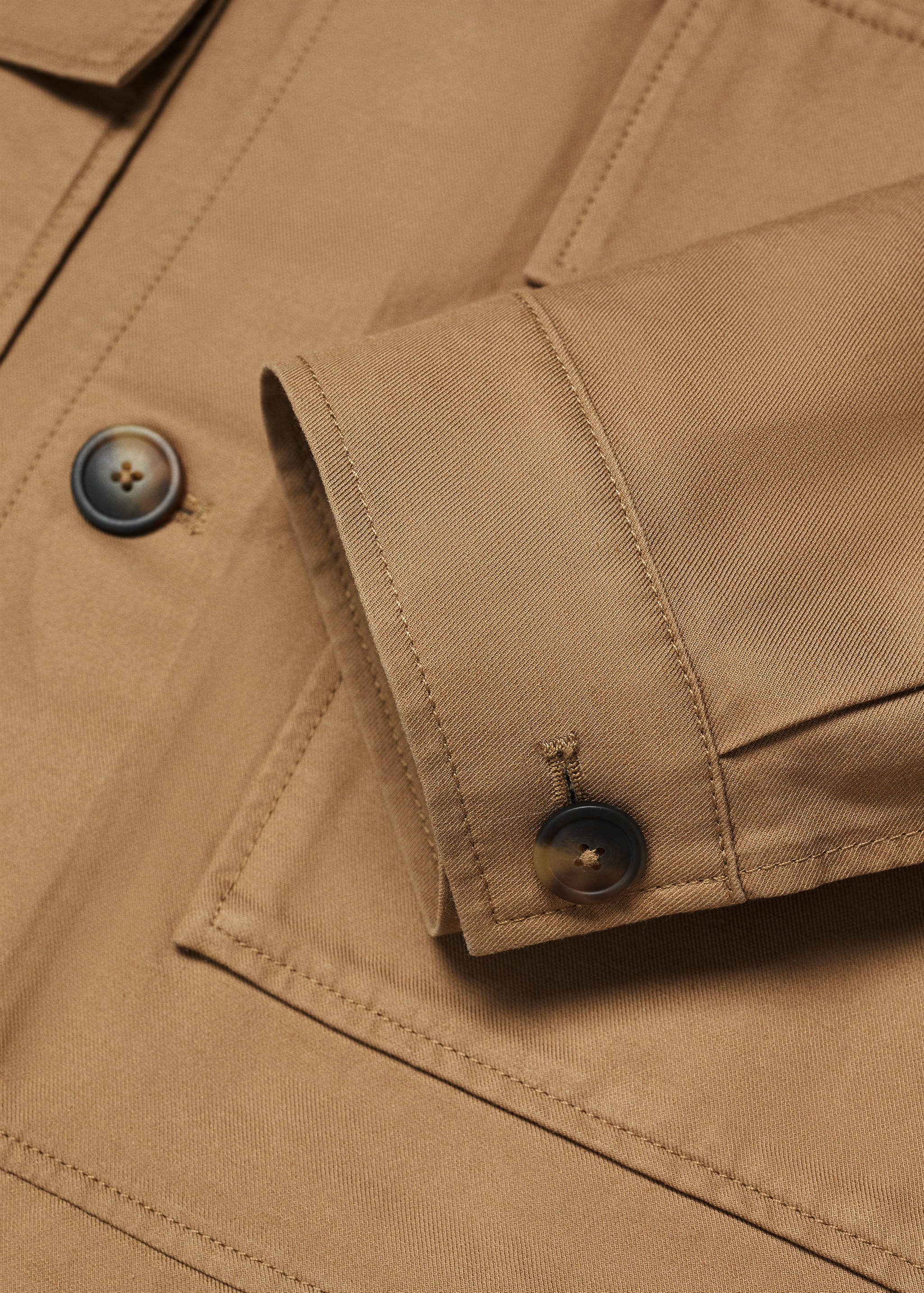 Overshirt aus Tencel-Leinenmischung mit Taschen - Detail des Artikels 8